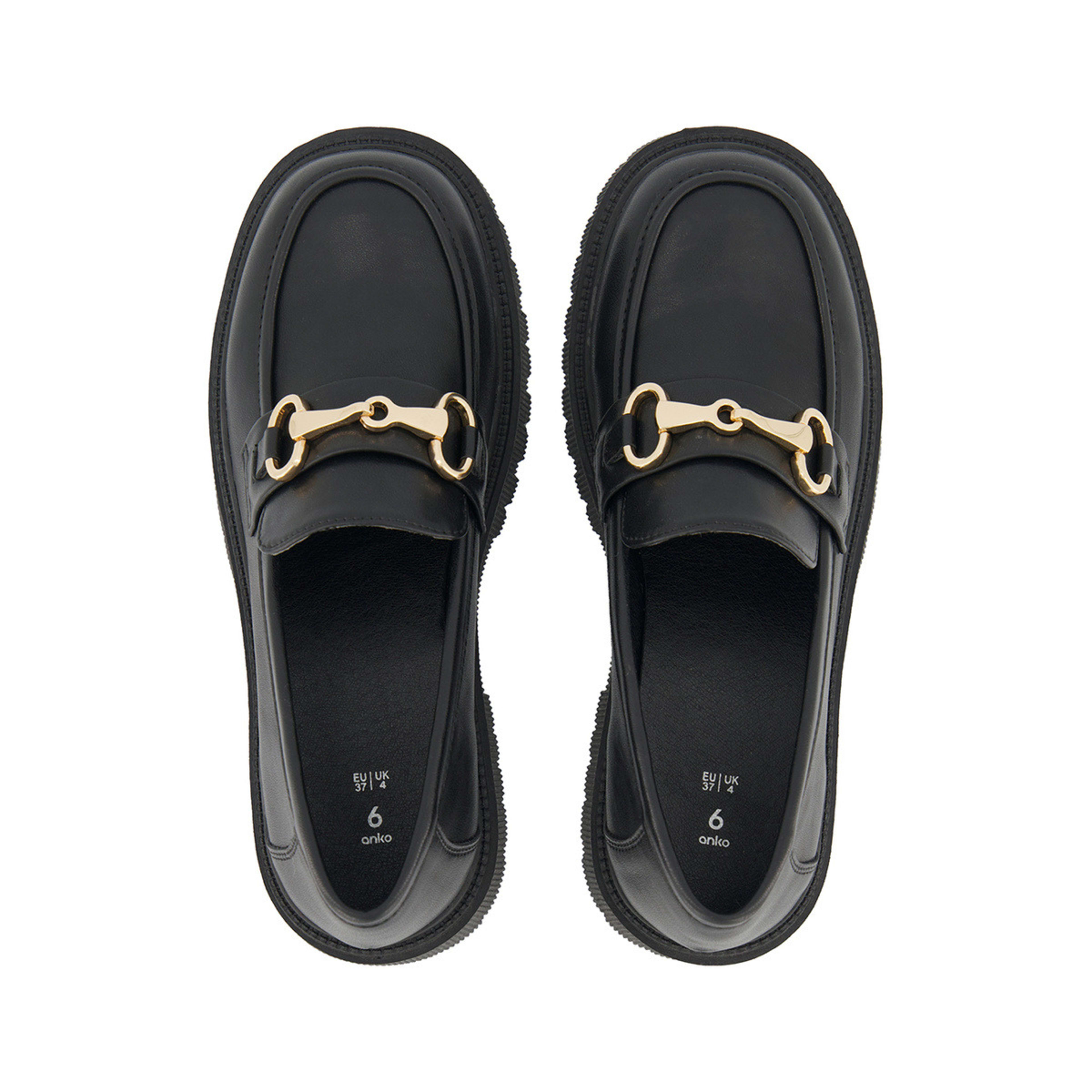 2 Chunky Hardware Detail Loafers Black, 2 of 5