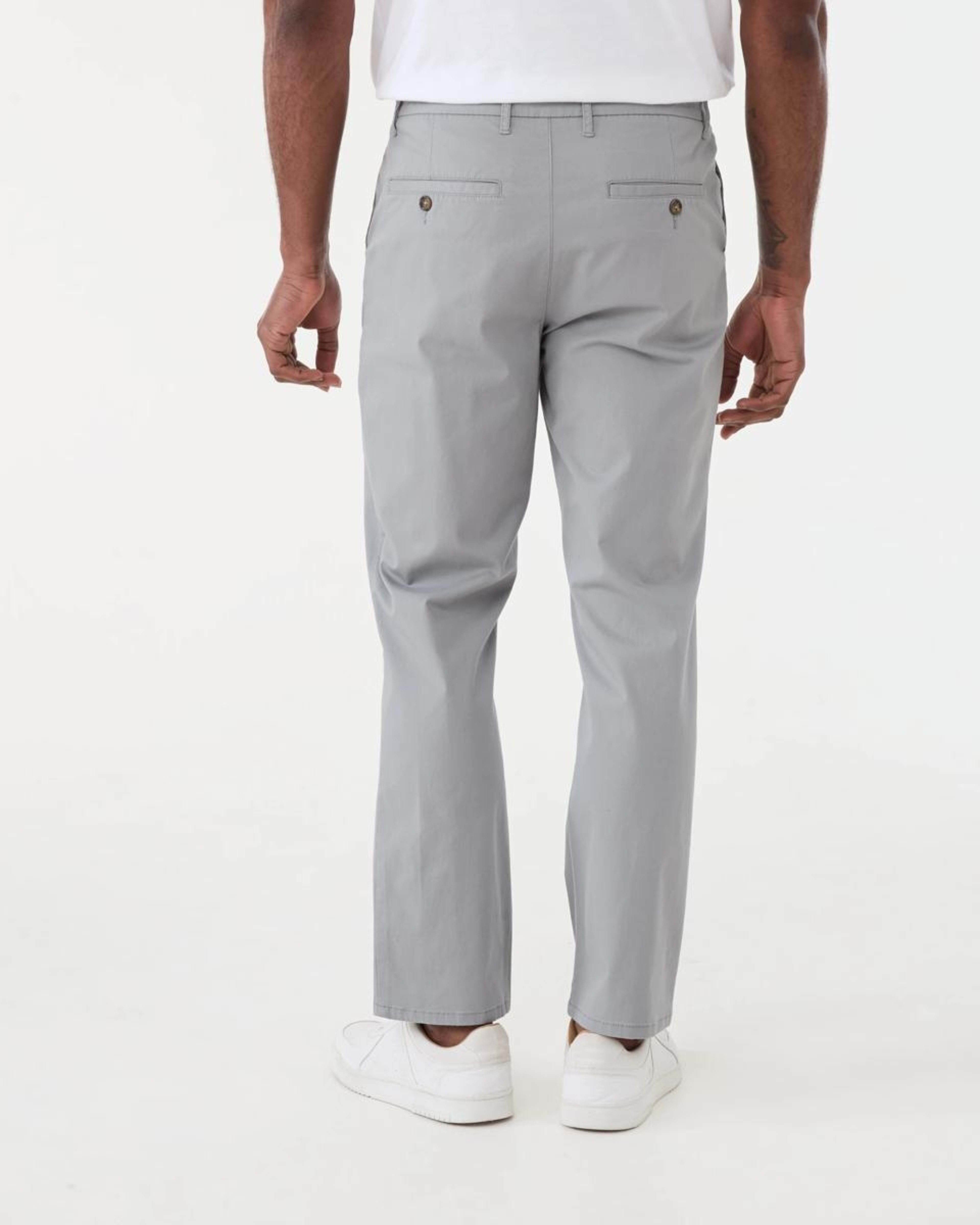 3 Straight Casual Chino Pants WILD DOVE, 3 of 5