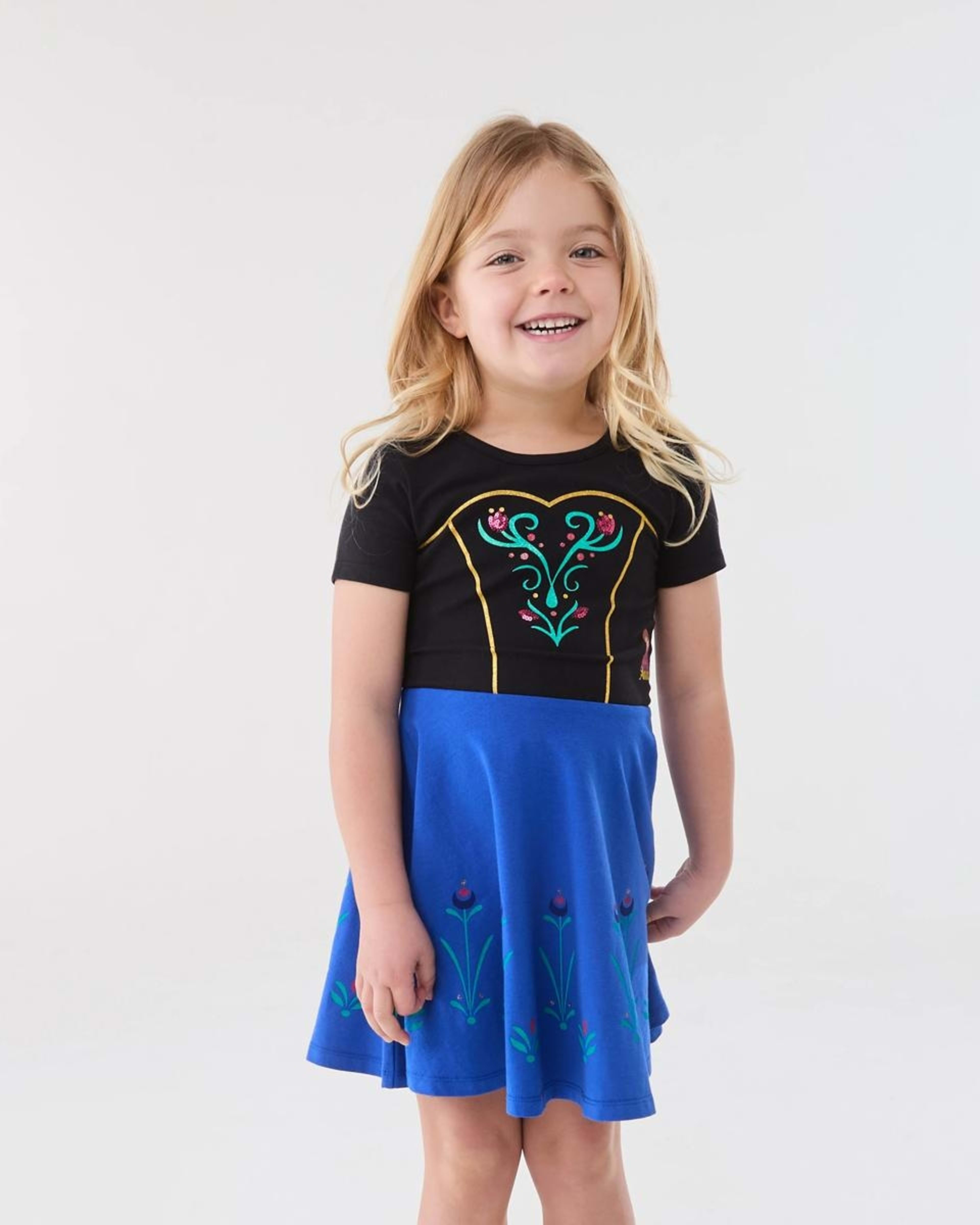 1 Frozen License Elsa Dress ANNA SKATER DRESS
