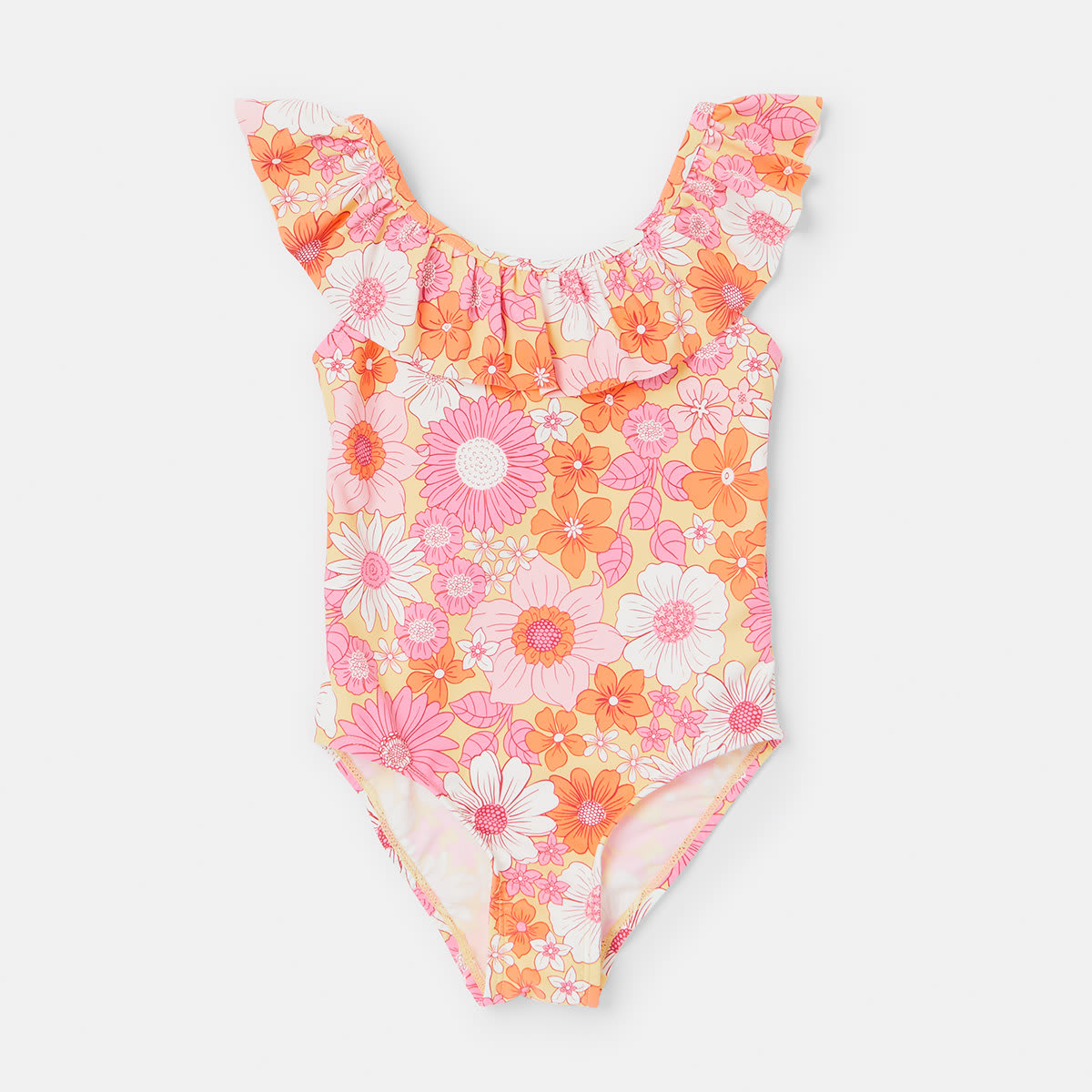 Printed Frill One Piece Swimsuit - Kmart