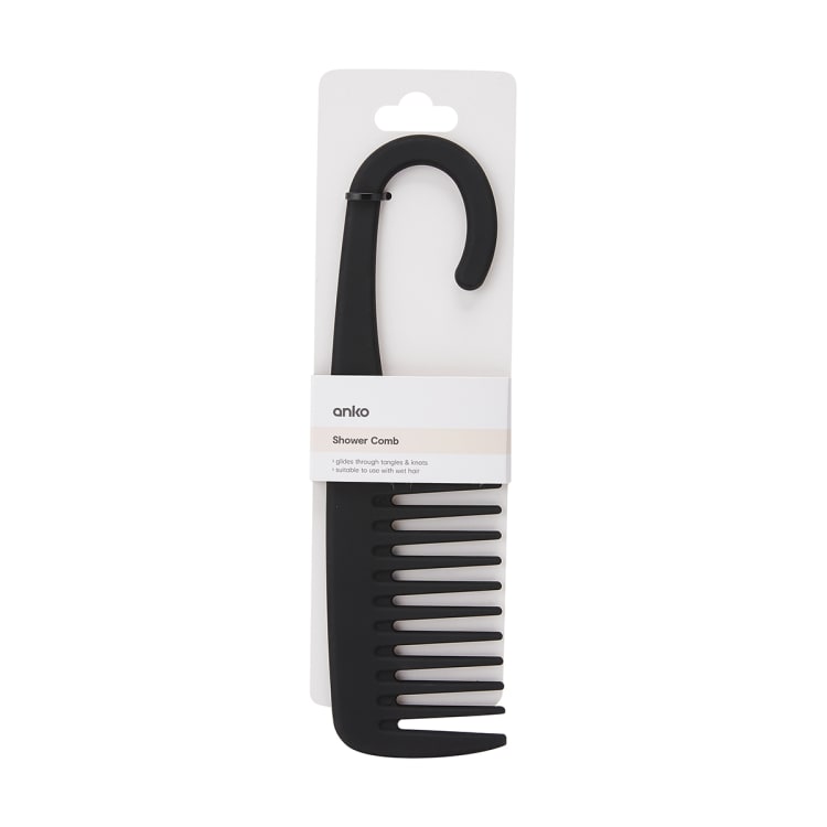 Shower Comb Black Kmart