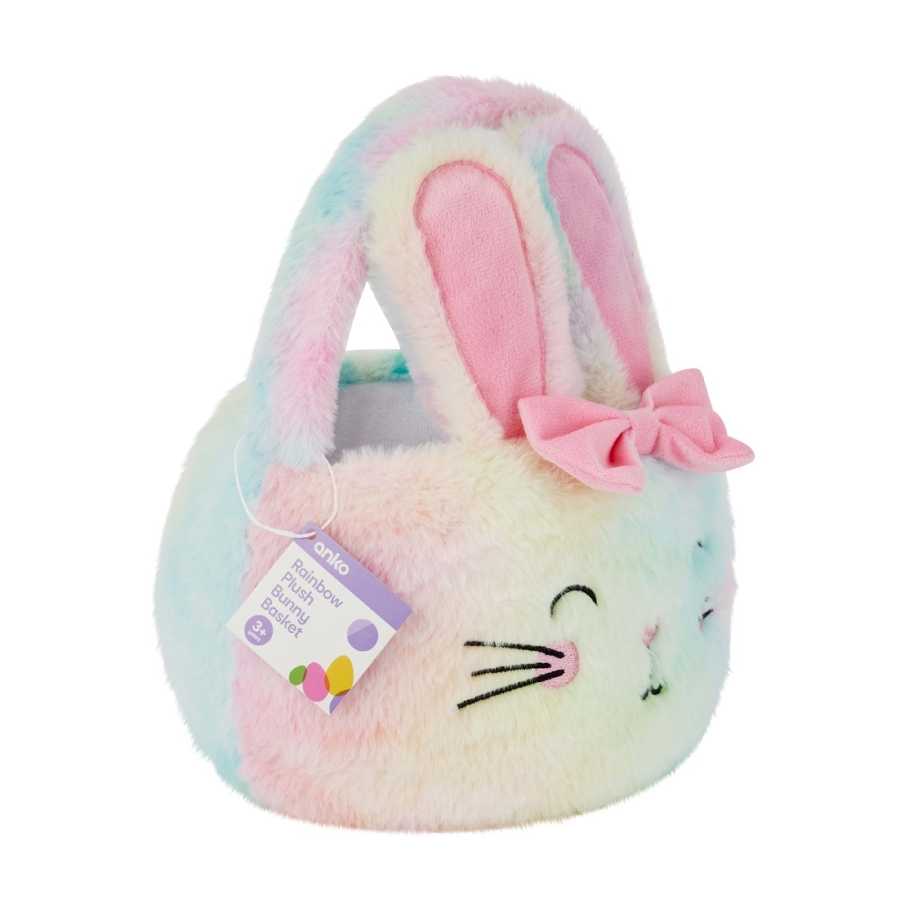 5 Rainbow Plush Bunny Basket, 5 of 5