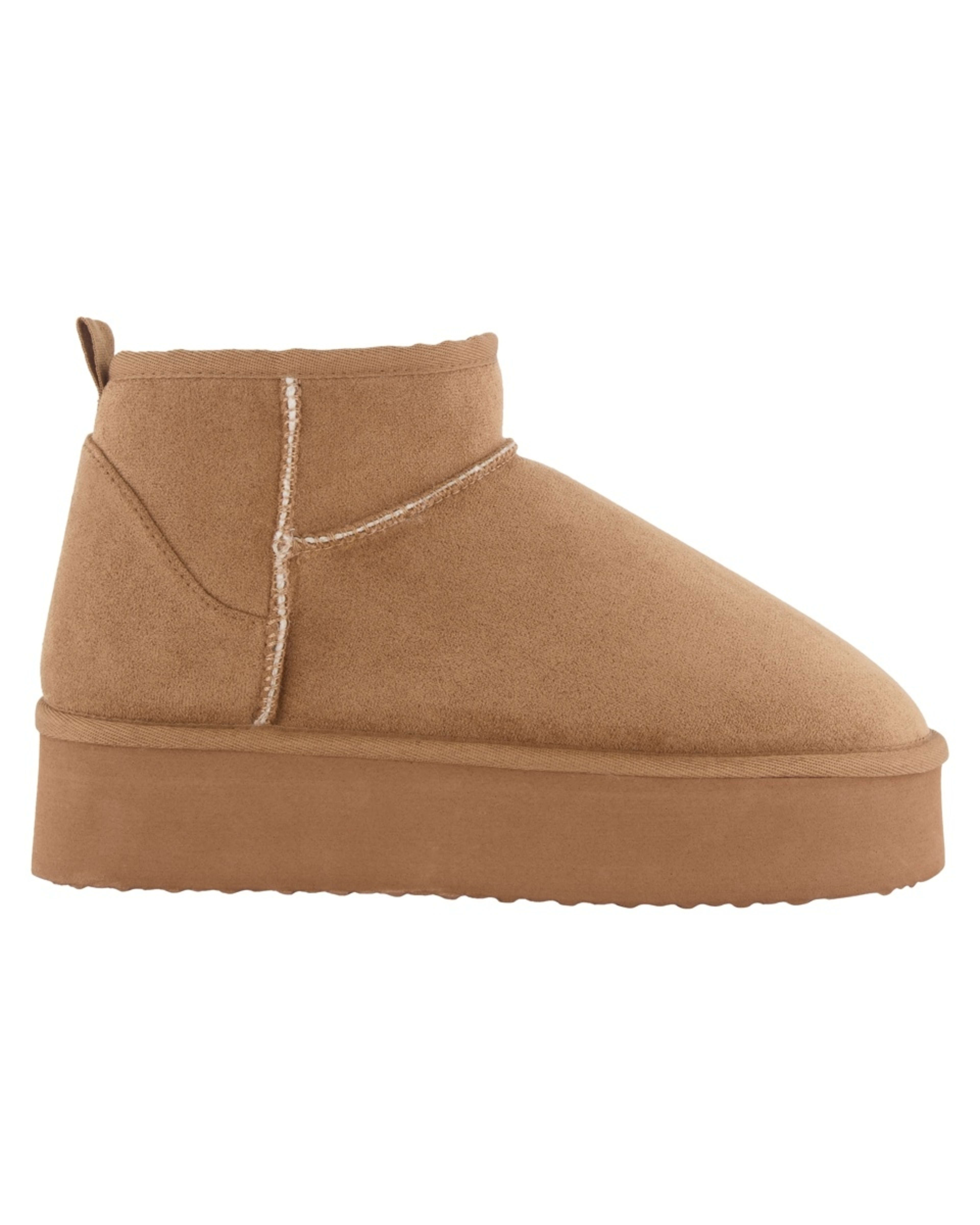 1 Trendy Platform Boots Chestnut, 1 of 3
