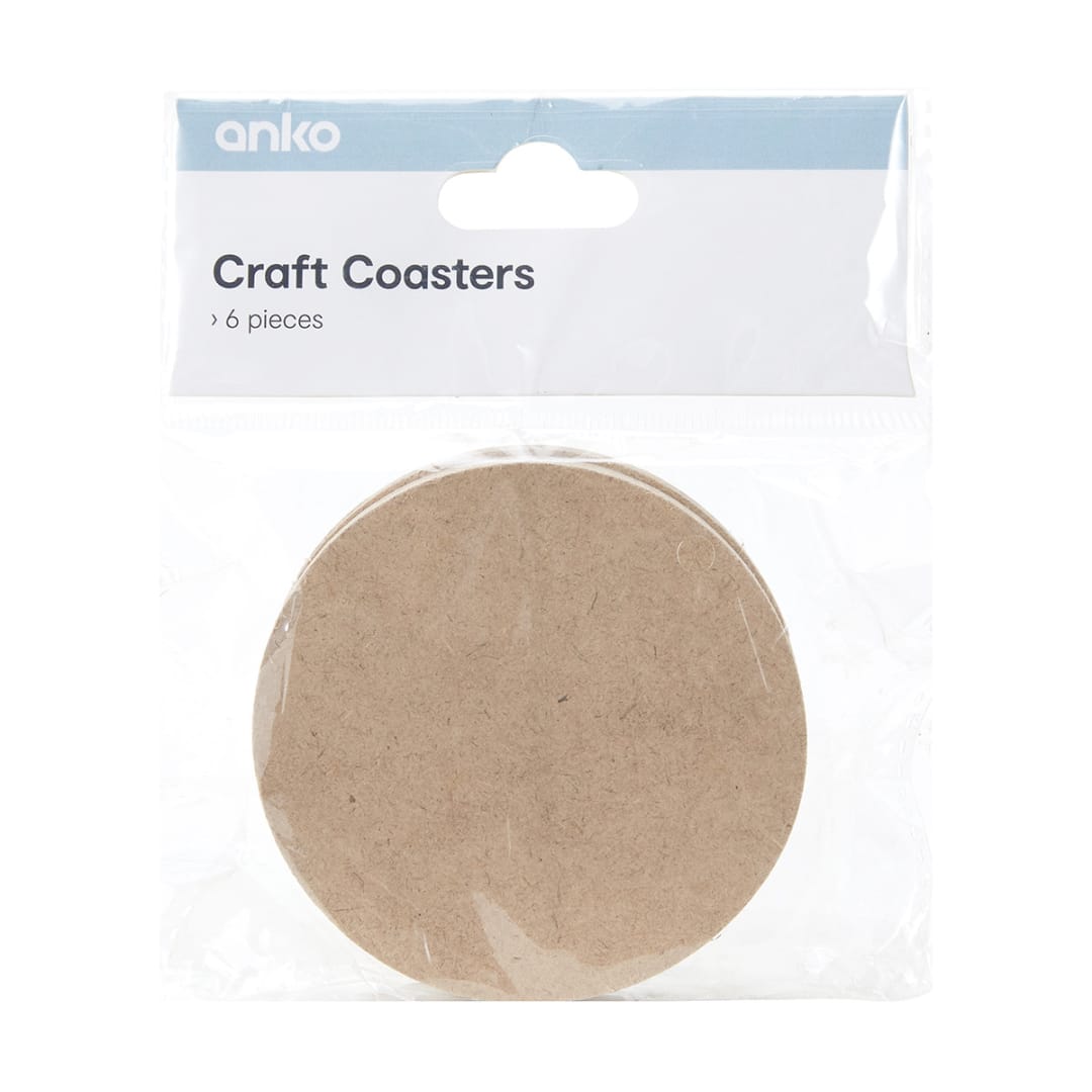 6 Piece Craft Coasters Kmart