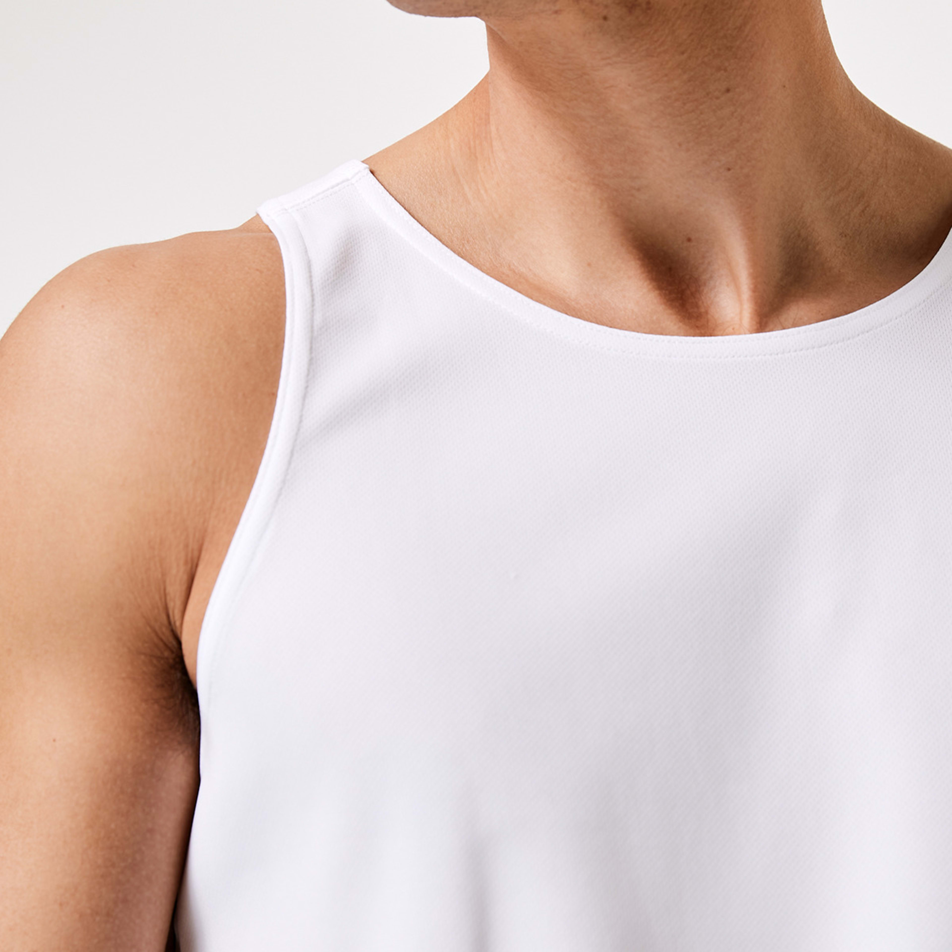 6 Active Mens Mesh Tank White, 6 of 6