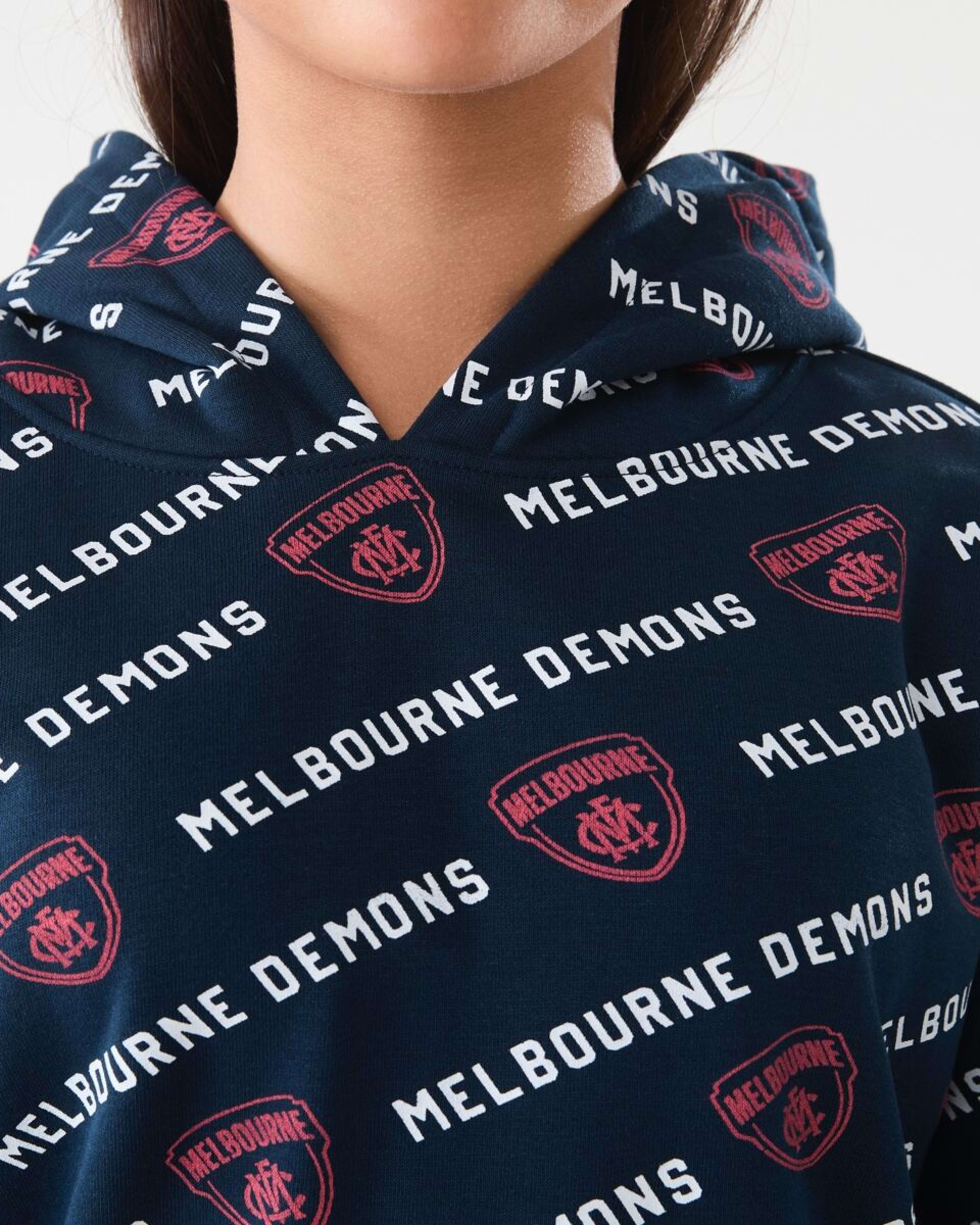5 Official AFL Kids All Over Print Hoodie Melbourne, 5 of 8