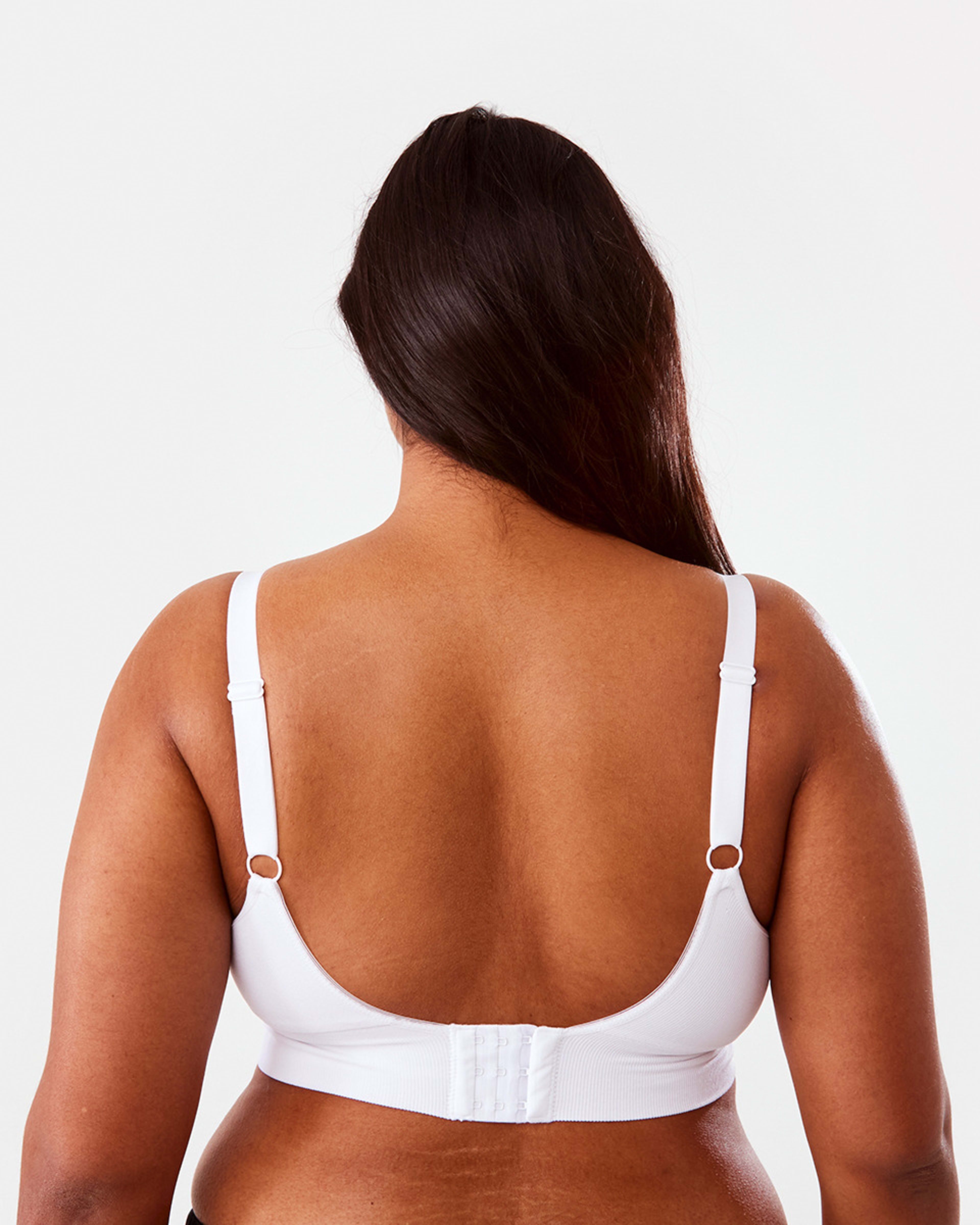 3 Full Figure Wirefree Seamfree T-Shirt Bra White, 3 of 6