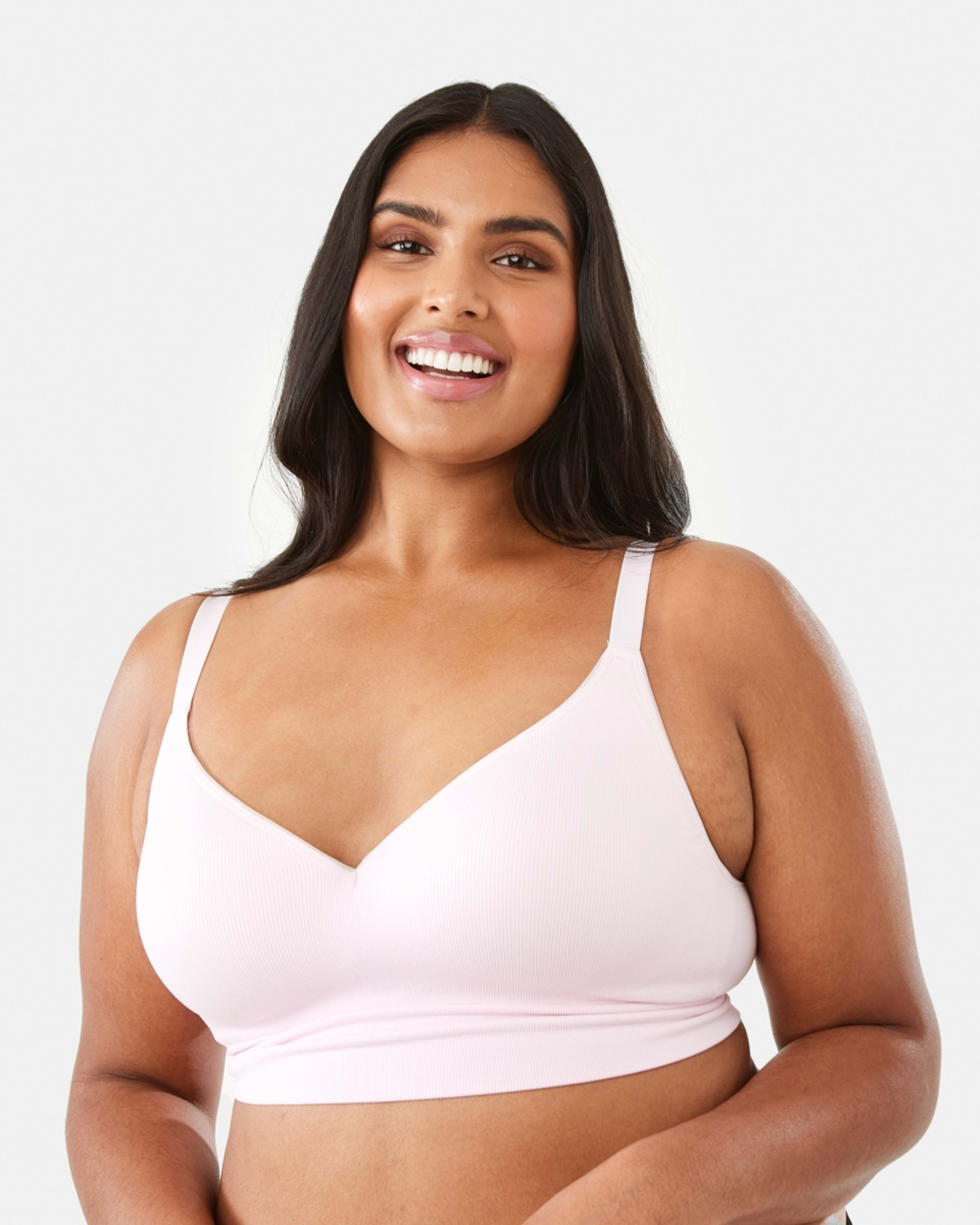 1 Full Figure Wirefree Seamfree T-Shirt Bra Bllet Pink, 1 of 6