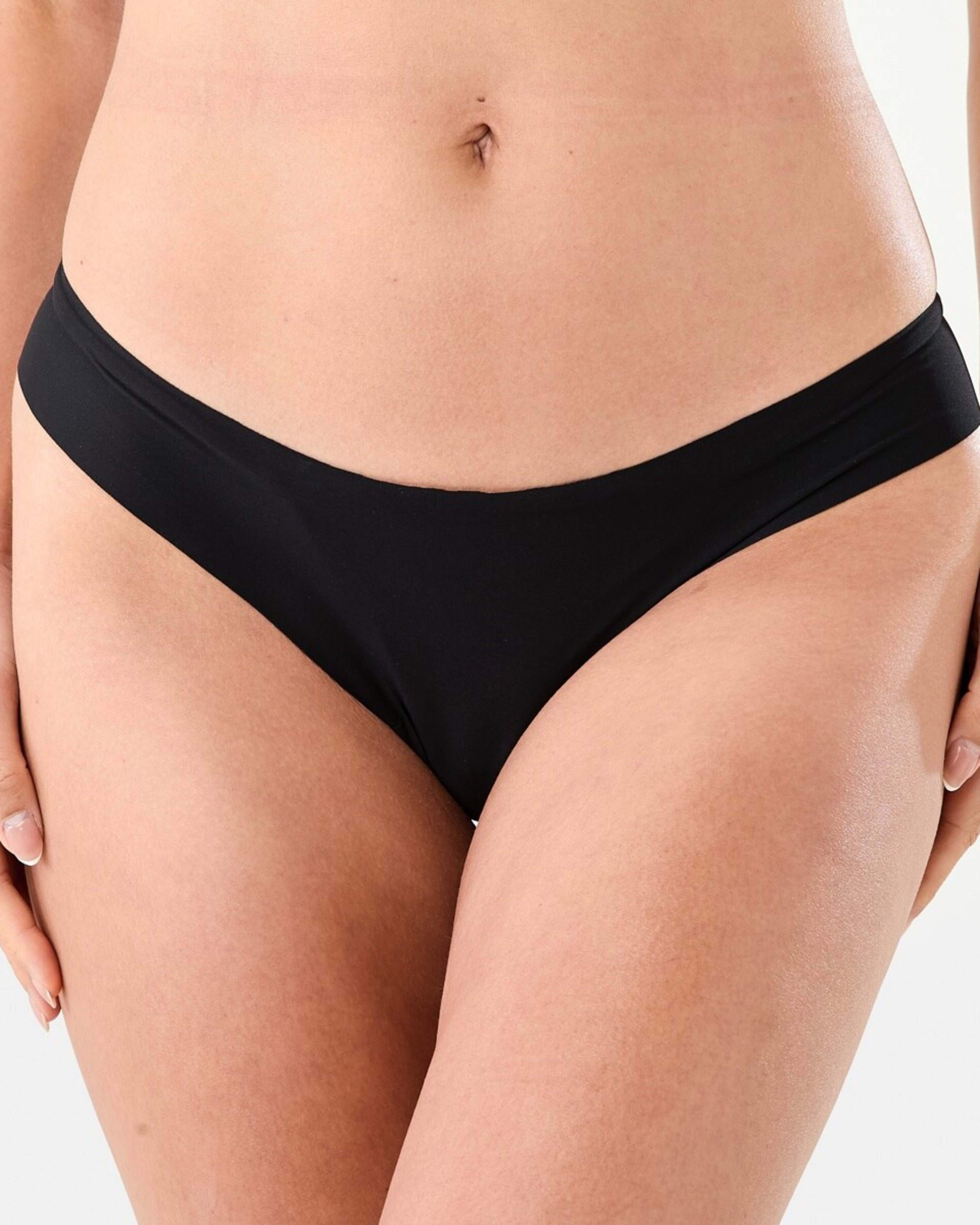 1 3 Pack No Show G-String Briefs BLACK