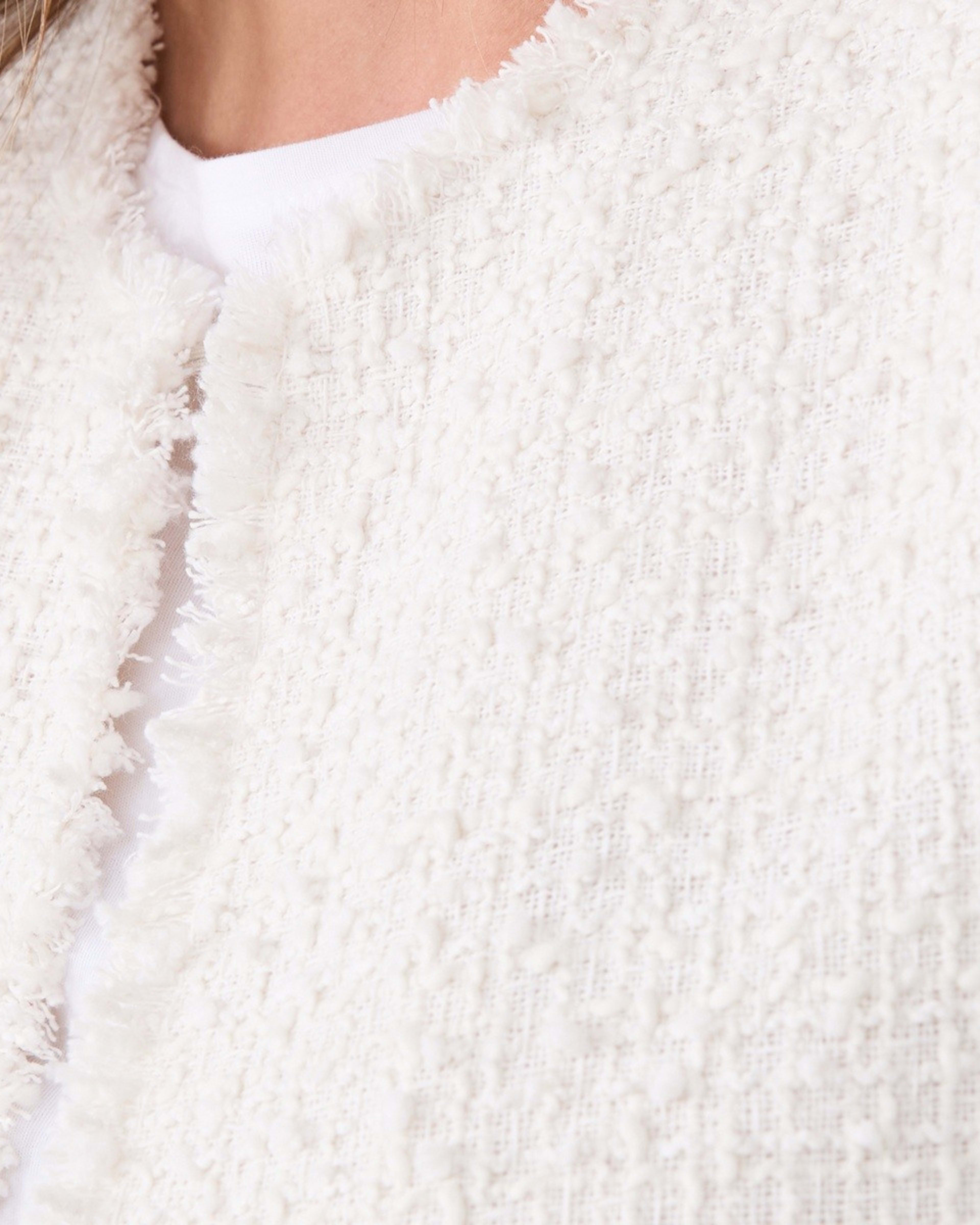 5 Fringed Boucle Jacket SNOW WHITE, 5 of 6