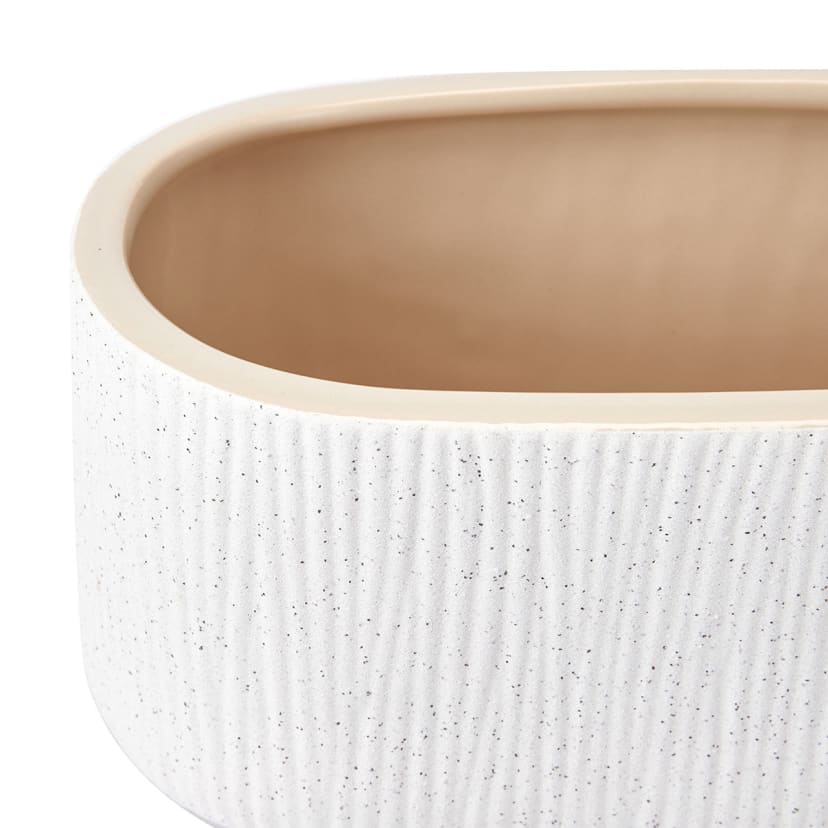 Ceramic Speckled Trough Planter Kmart