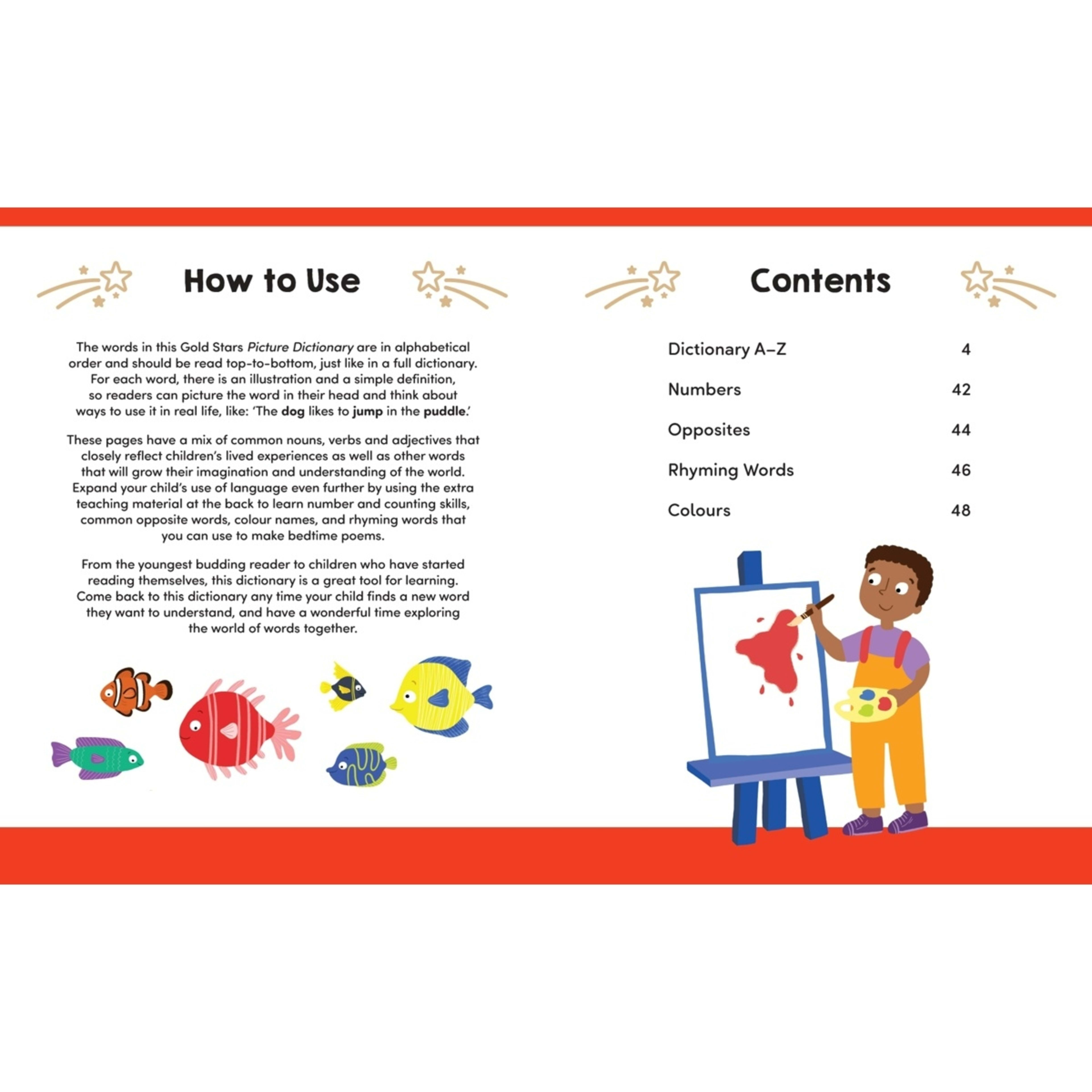 3 Gold Stars: Picture Dictionary - Book, 3 of 5