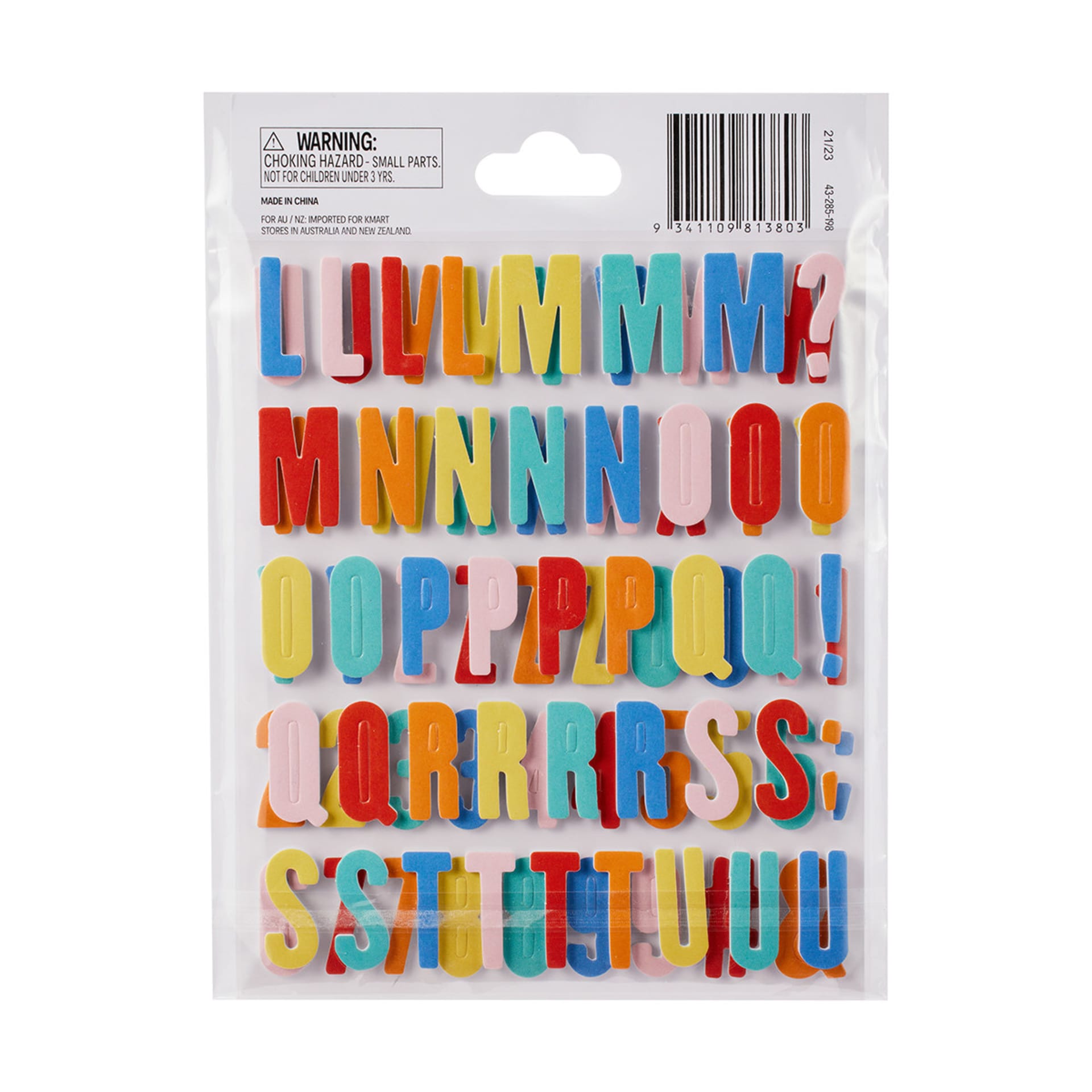 3 Pack Alphabet Stickers Kmart