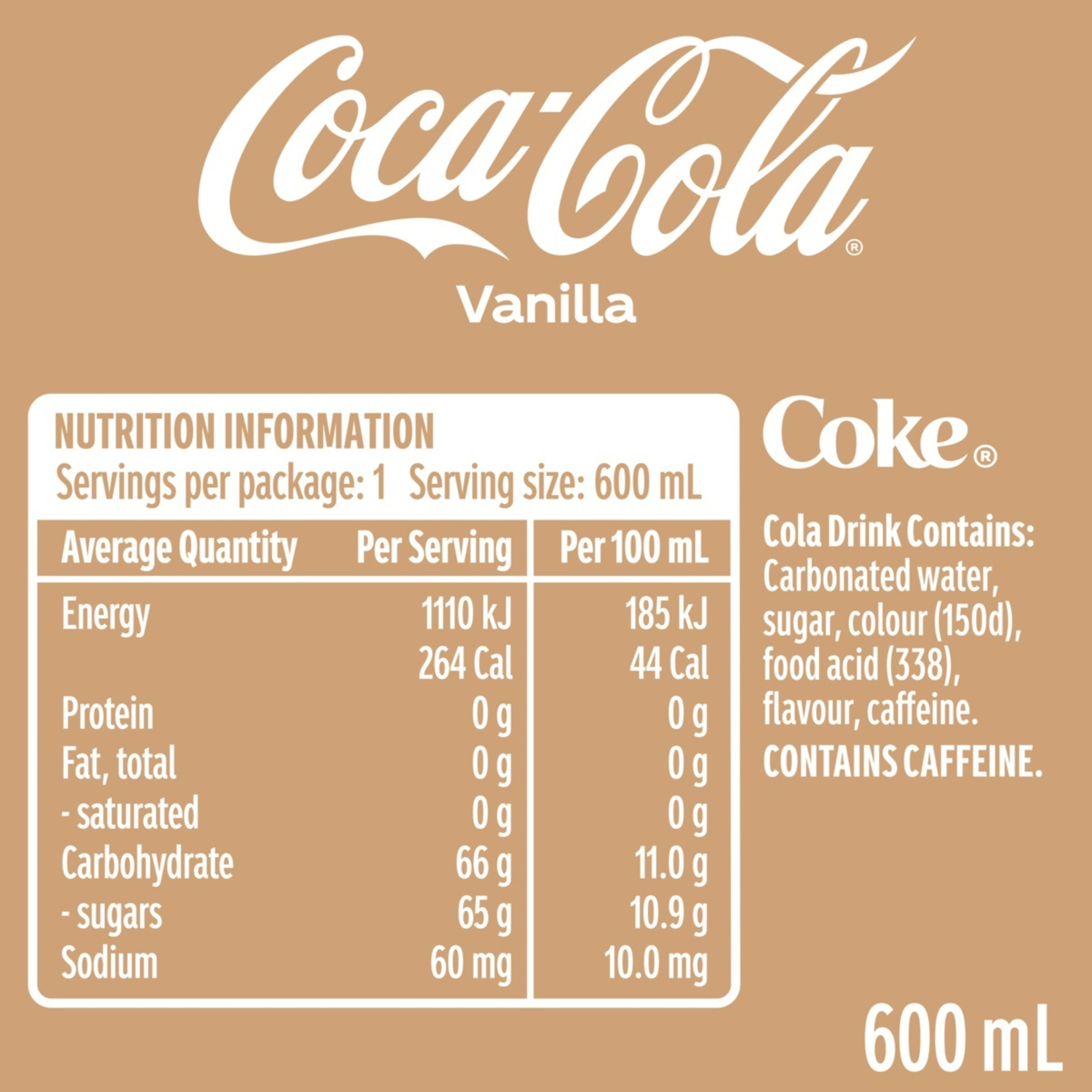 2 Coca-Cola Vanilla 600ml, 2 of 3