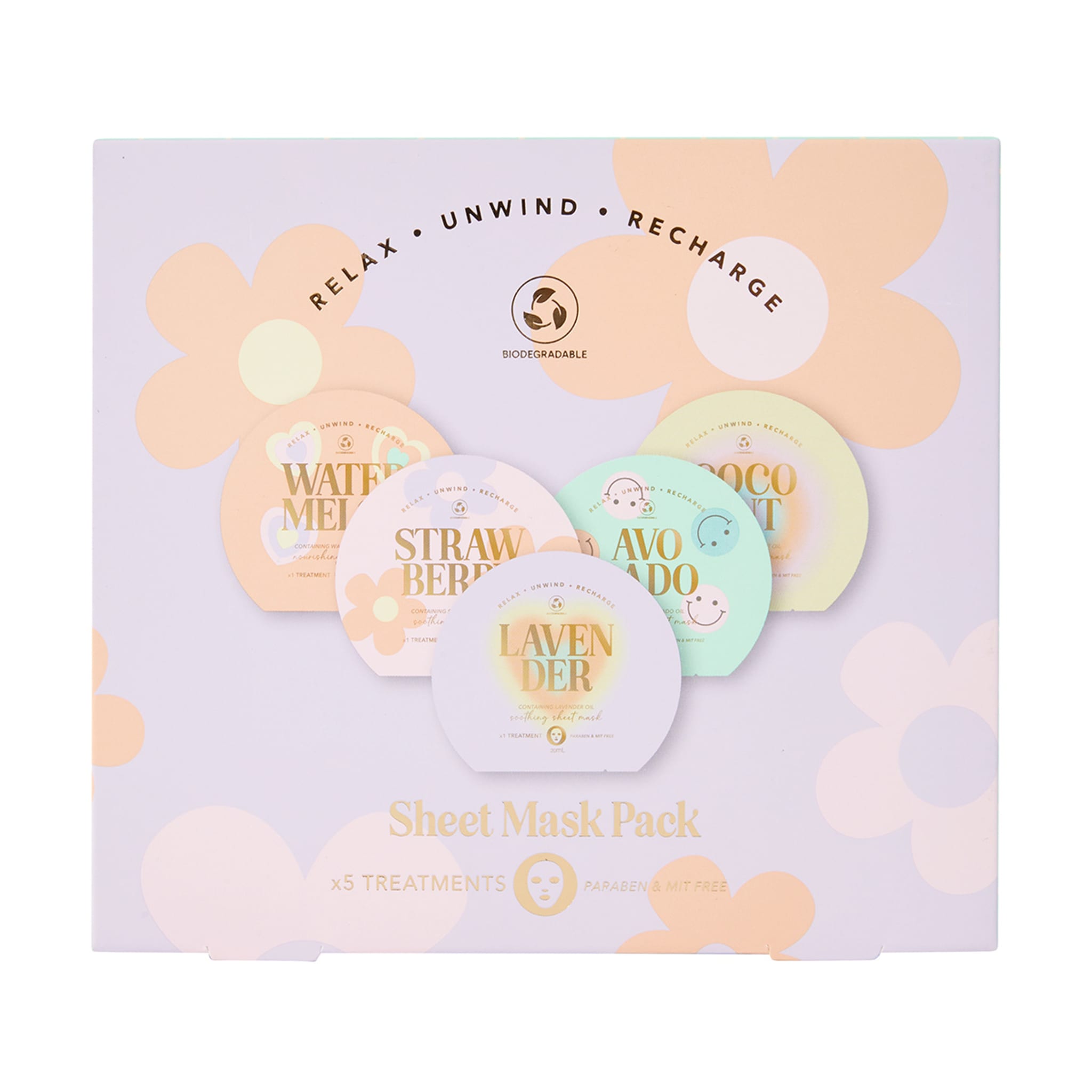 5 Pack Sheet Mask Set Kmart