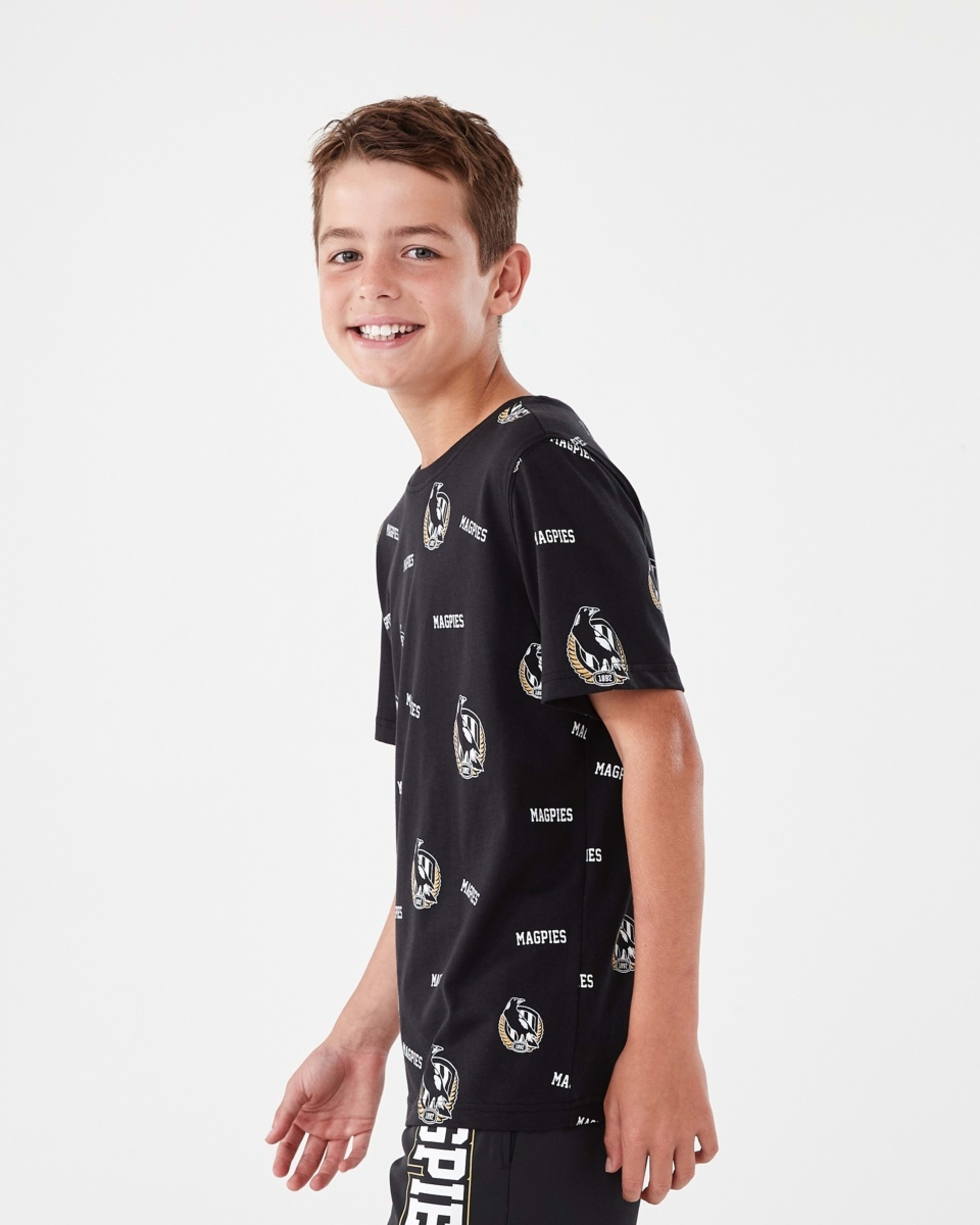 2 Official AFL Kids All Over Print T-shirt Collwood, 2 of 9