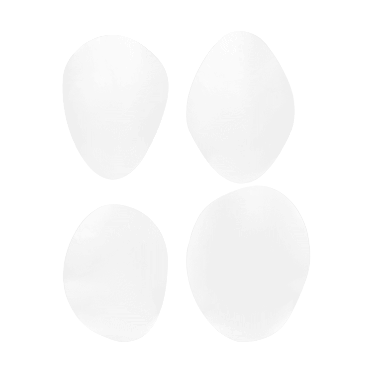 4 Pack Pebble Shaped Self Adhesive Mirrors Kmart