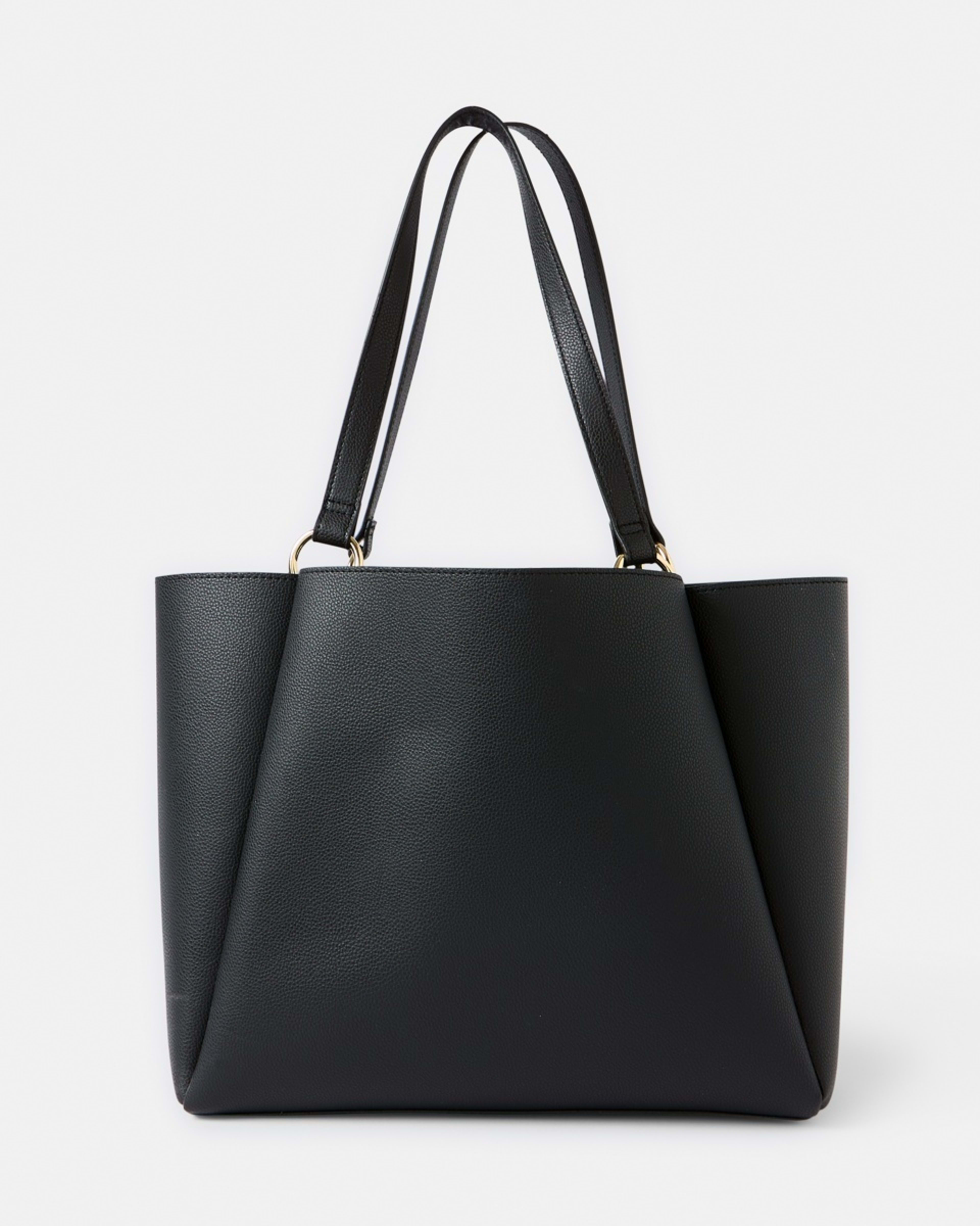 2 PU Tote Bag BLACK, 2 of 6