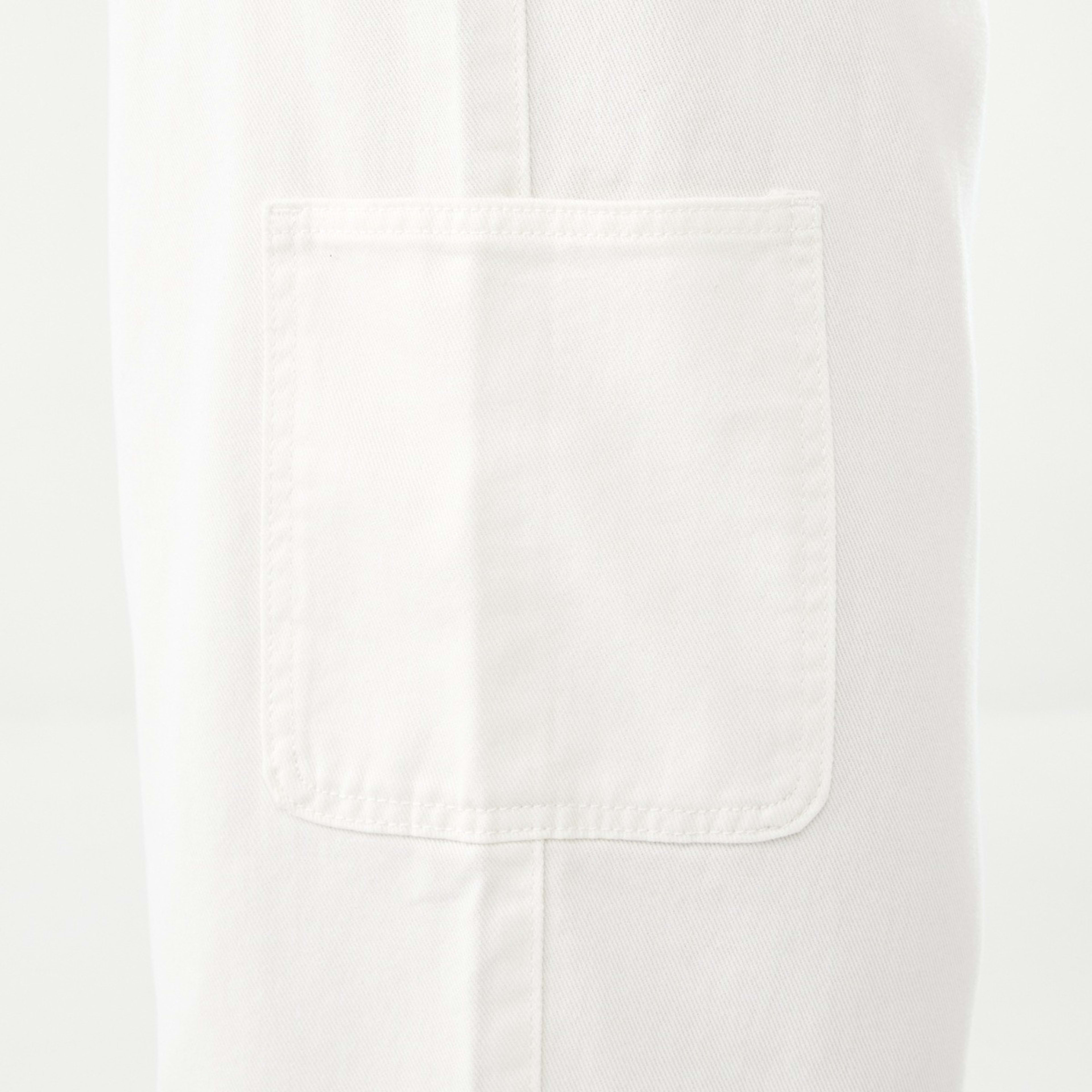 8 Sleeveless Cargo Dungarees Ecru, 8 of 8