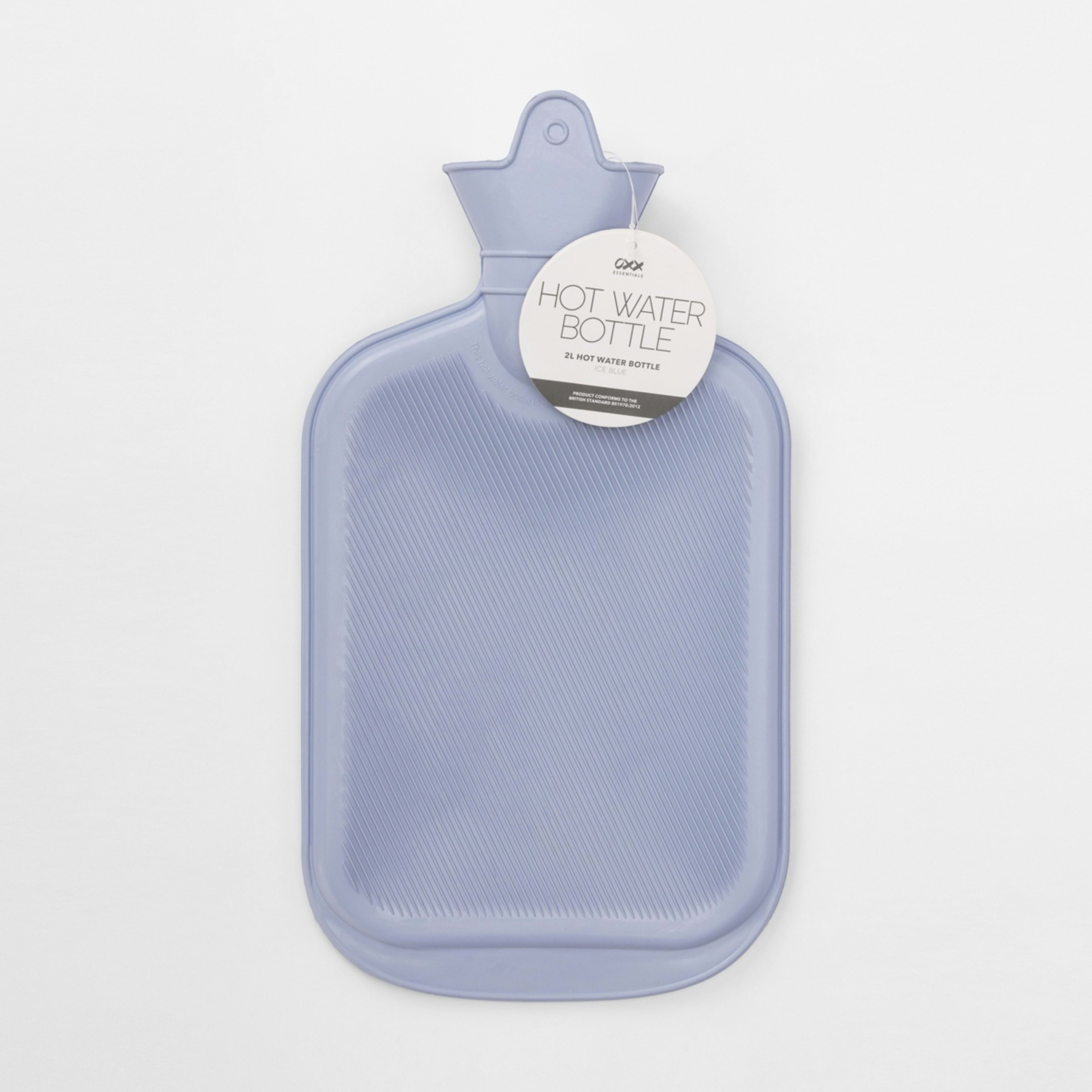 2L OXX Essentials Hot Water Bottle Ice Blue Kmart