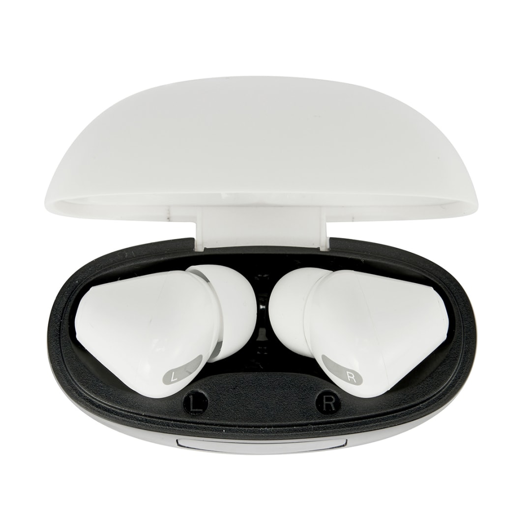 True Wireless Earphones with Noise Cancelling White Kmart