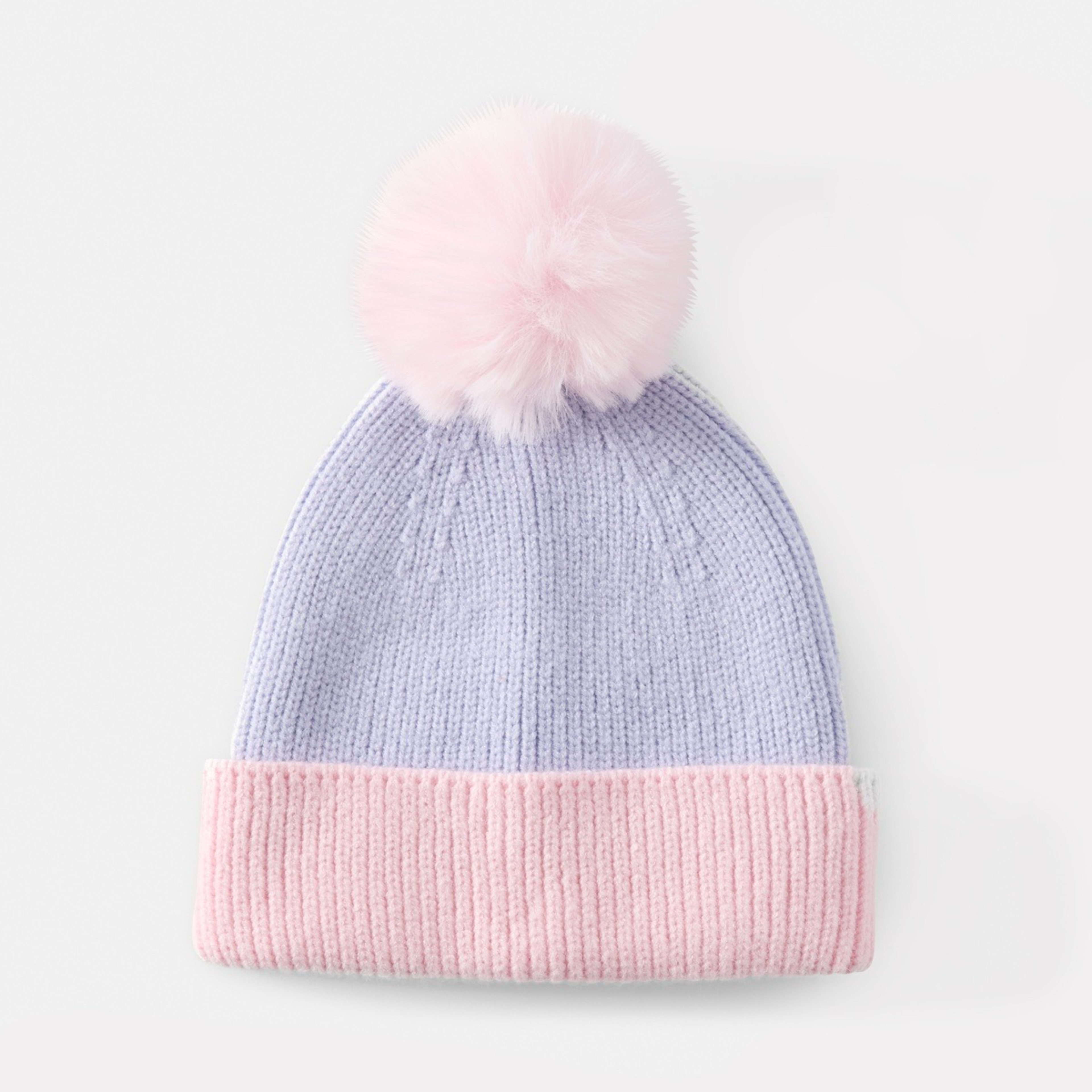 1 Colour Block Beanie Lily Lavender, 1 of 3