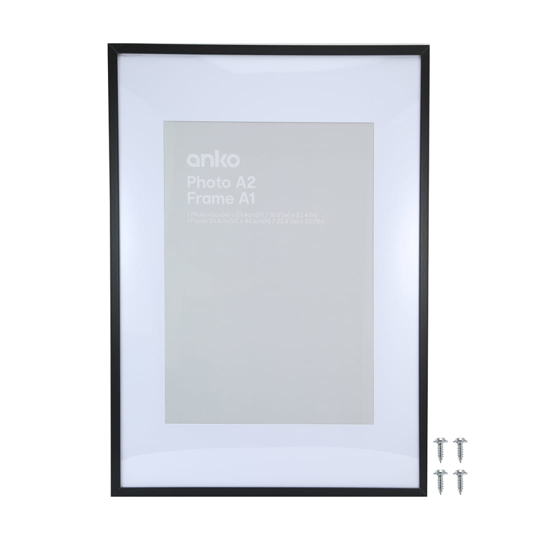 A1 Poster Frame Black Kmart