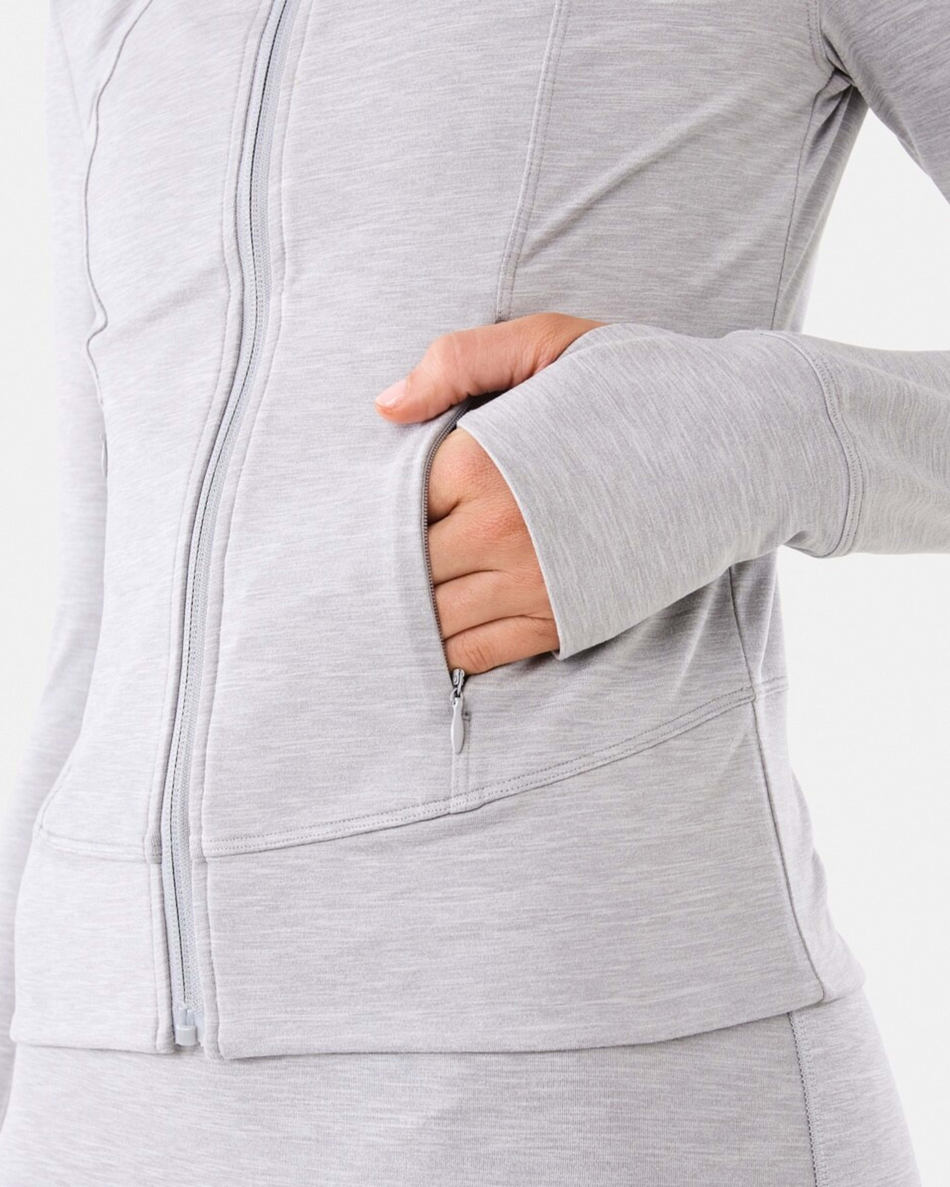 9 Active Womens Soft Touch Jacket Grey Marle, 9 of 10