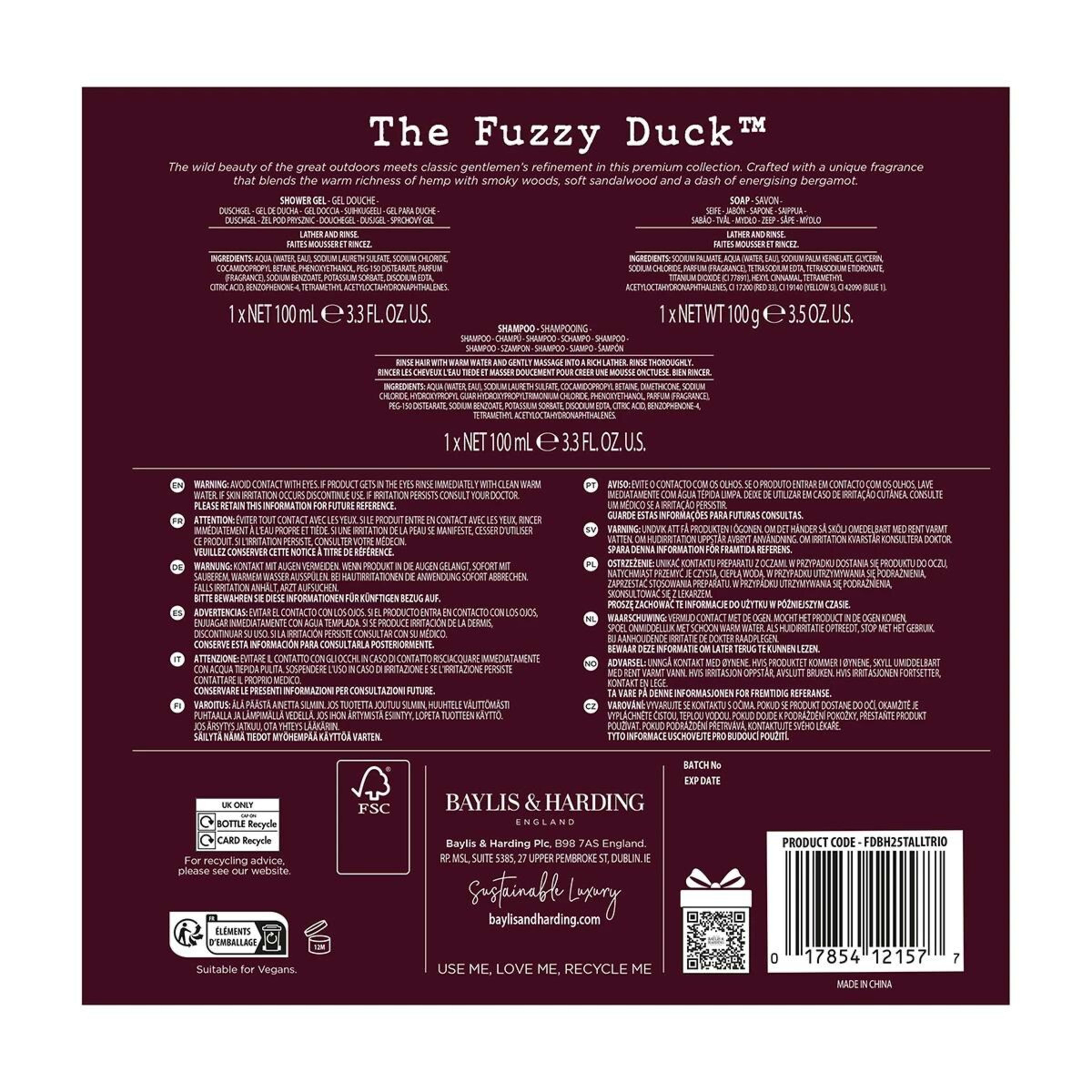 4 Baylis and Harding The Fuzzy Duck Luxury Essentials Set - Bergamot, Hemp and Sandalwood, 4 of 4
