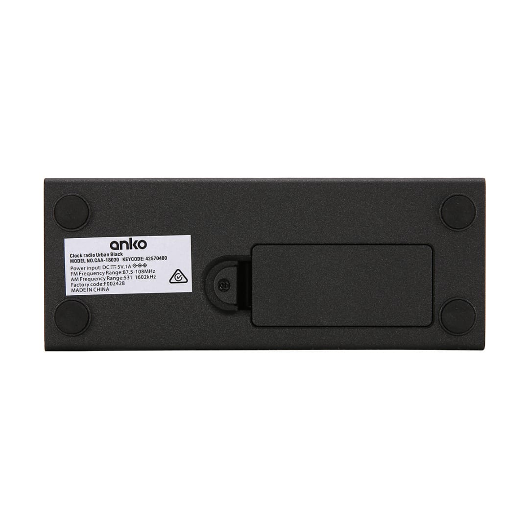 Clock Radio Black Kmart