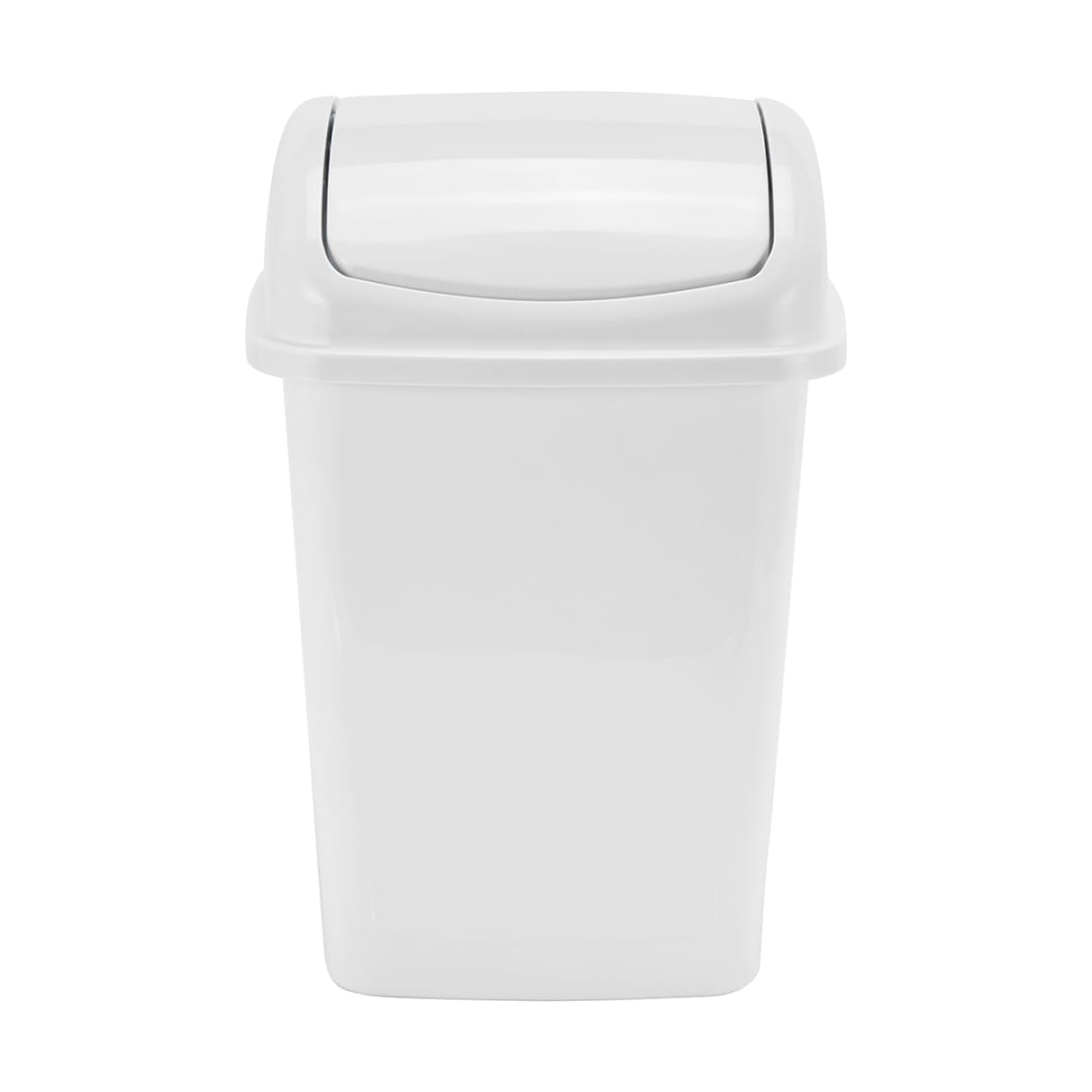 5L Swing Top Bin White Kmart