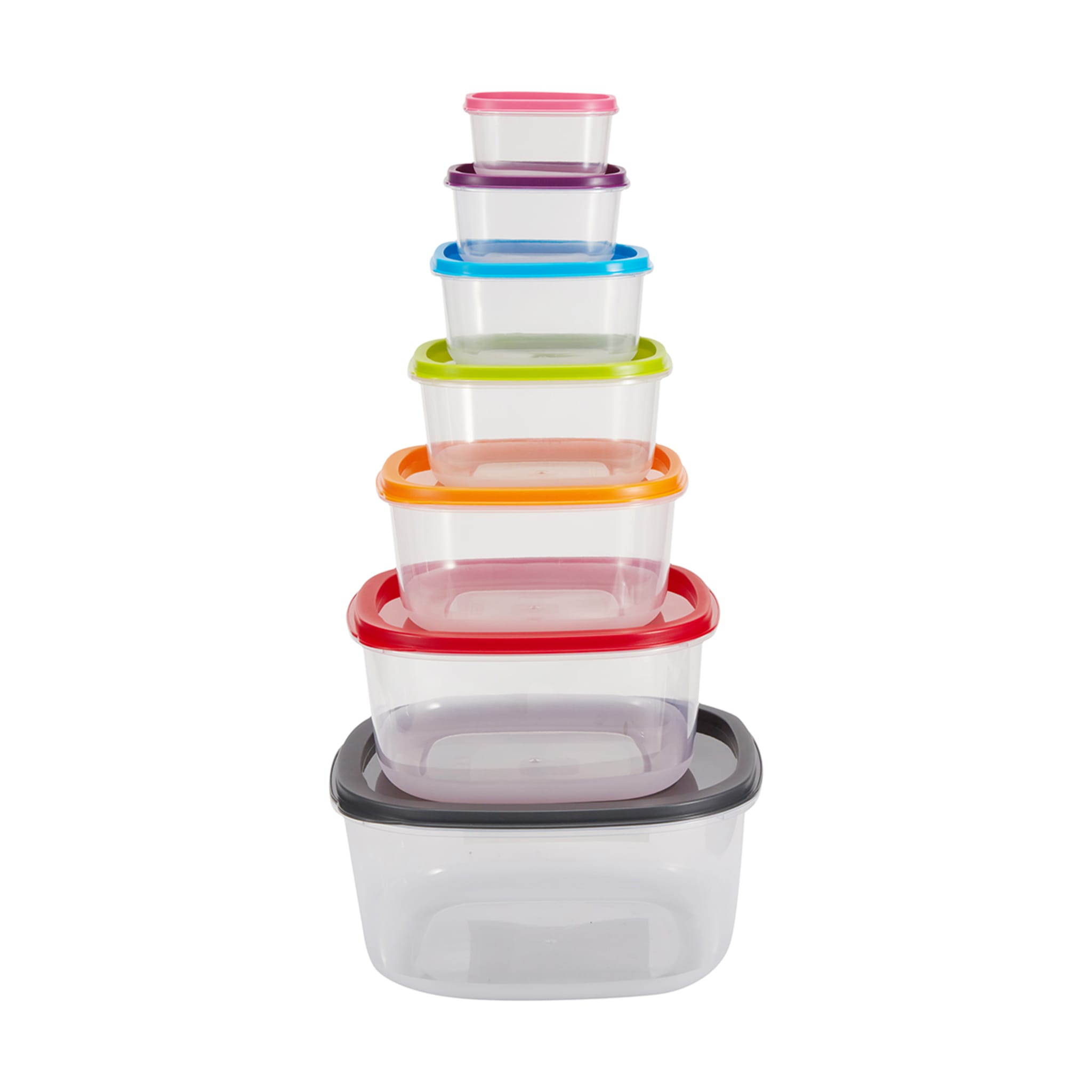 7 Pack Square Food Storage Containers - Kmart