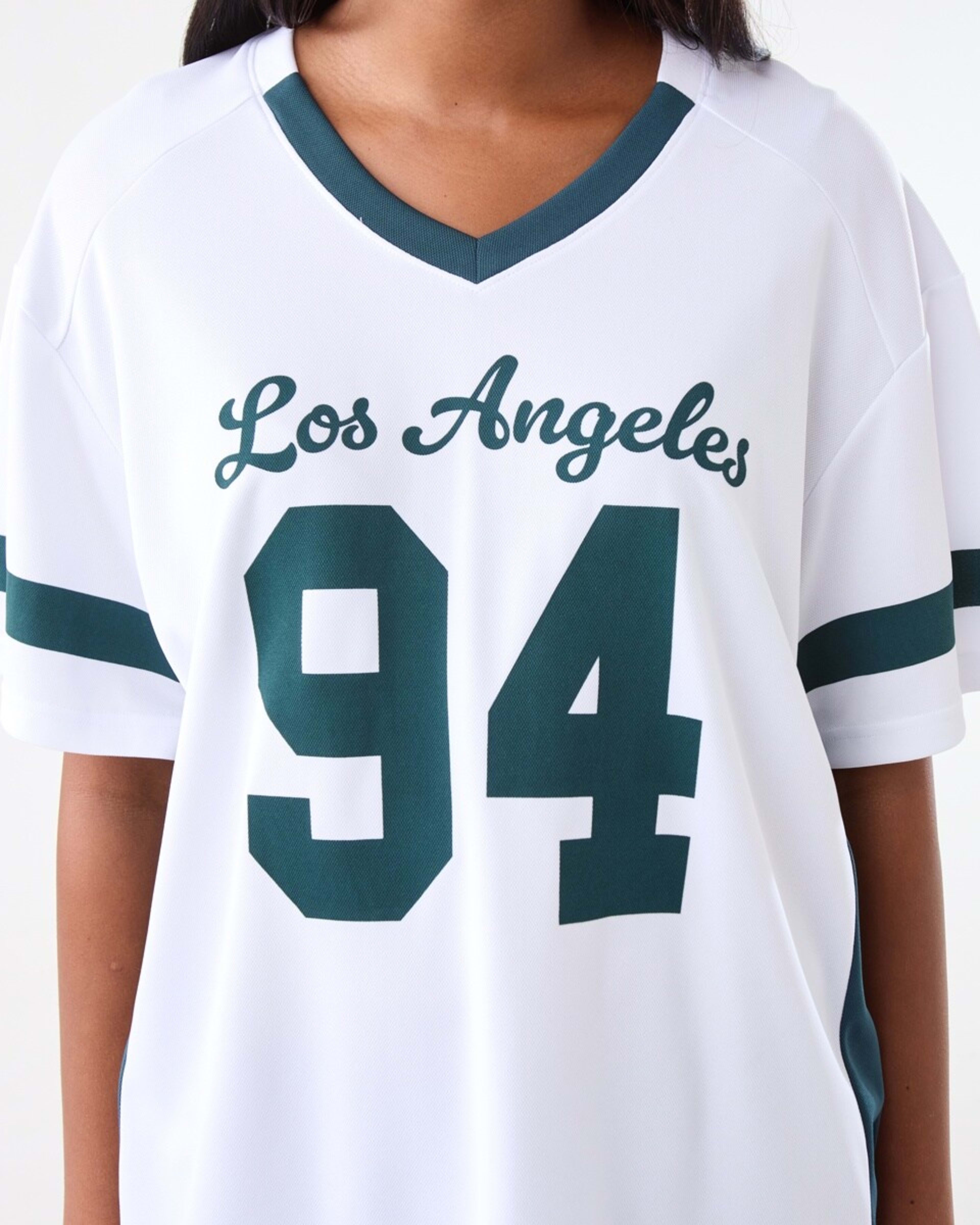 6 Short Sleeve Oversized Varsity Top La 94, 6 of 8