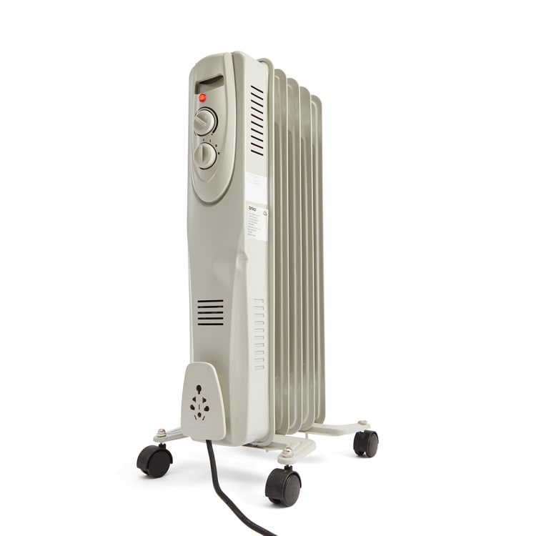 5 Fin Oil Heater White Kmart
