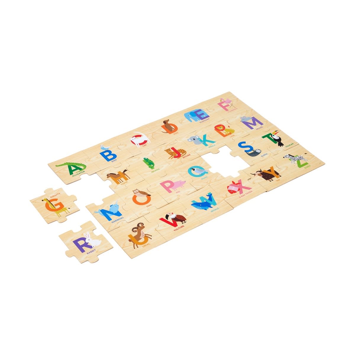 26 Piece Wooden Floor Puzzle Kmart