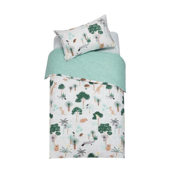 Australiana Reversible Quilt Cover Set Single Bed Kmart