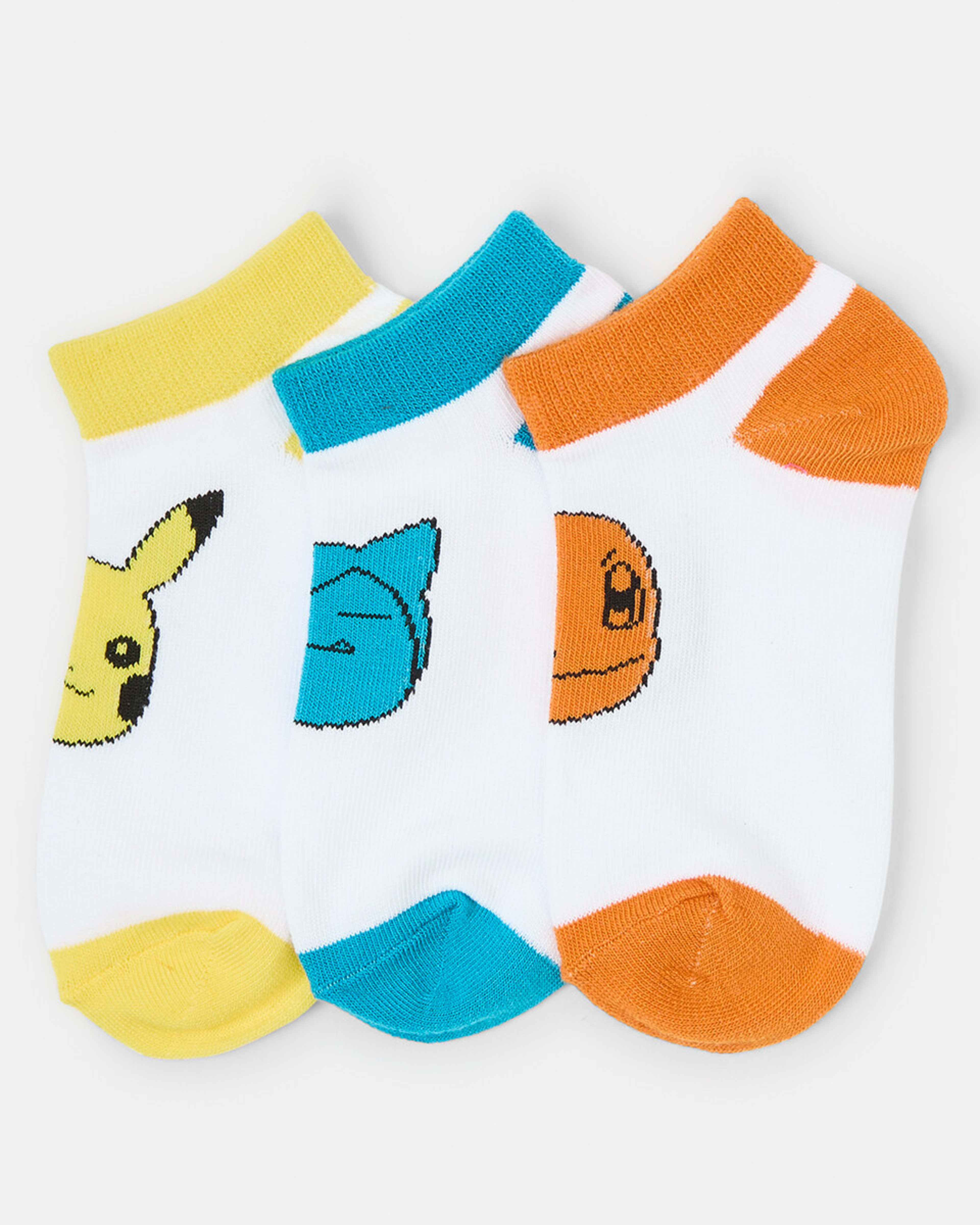 2 3 Pack Pokemon License Low Cut Socks Pokemon, 2 of 3