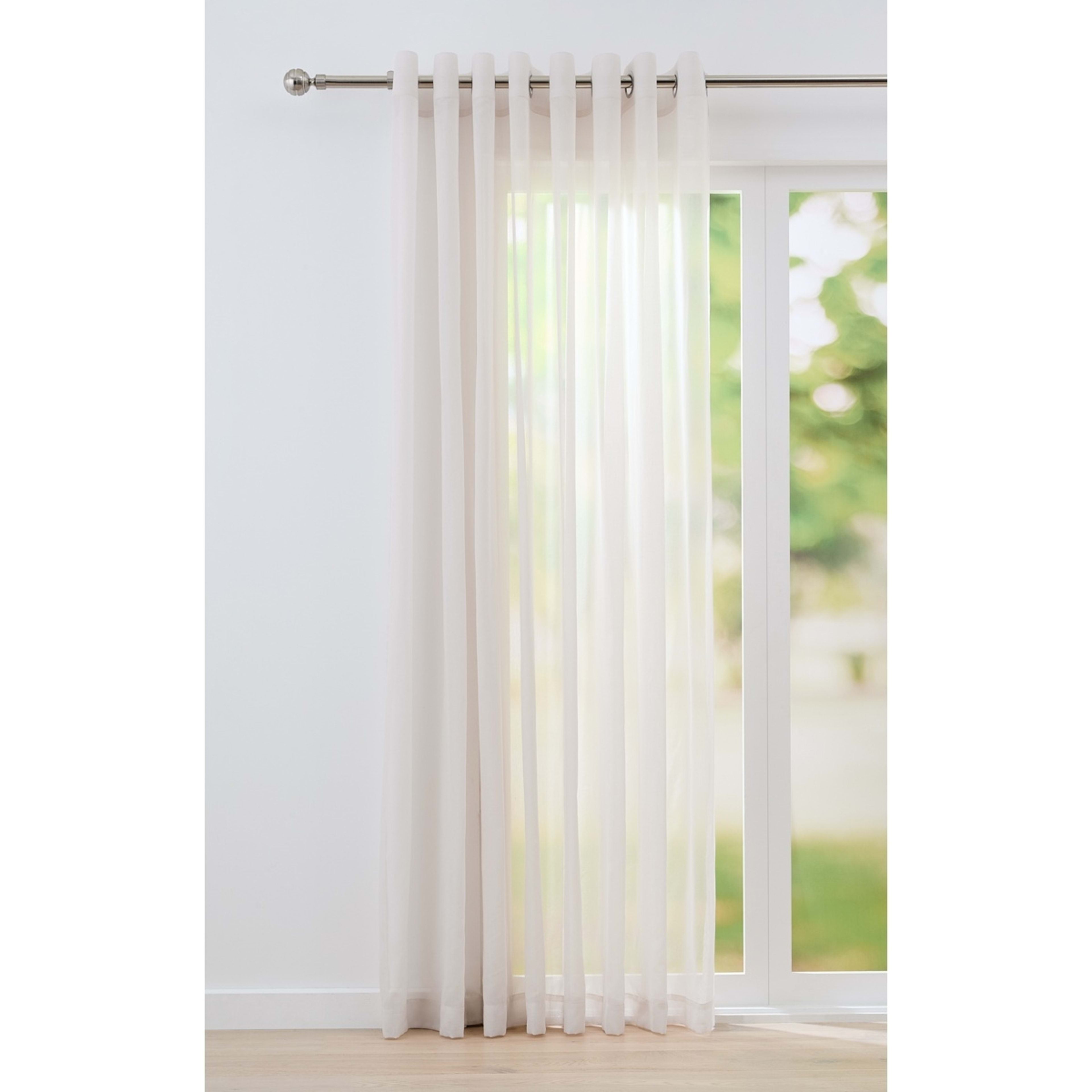 1 Sicily Wide Curtain - Natural, 1 of 5