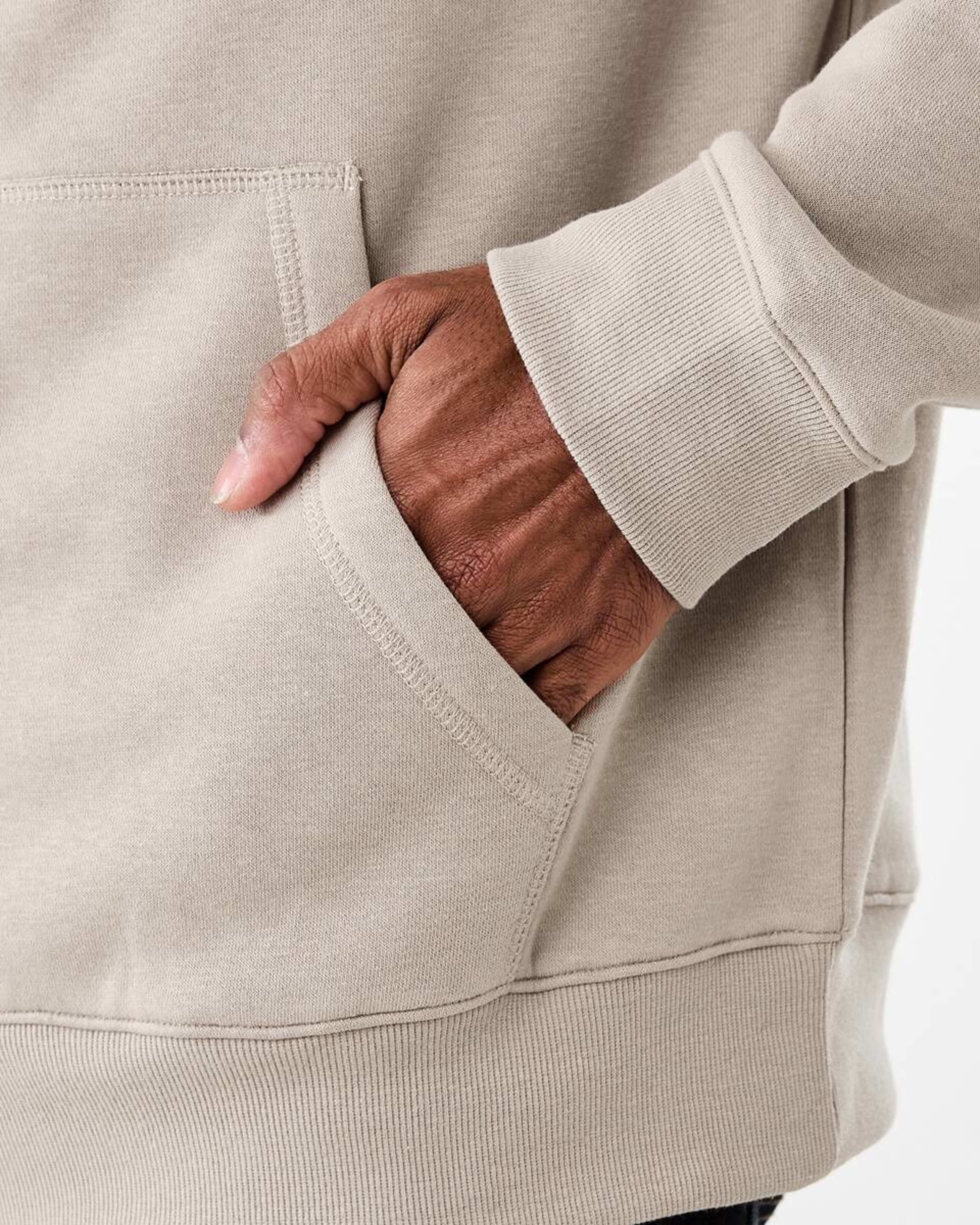 8 Comfort Zip Through Hoodie Mid Sand, 8 of 8