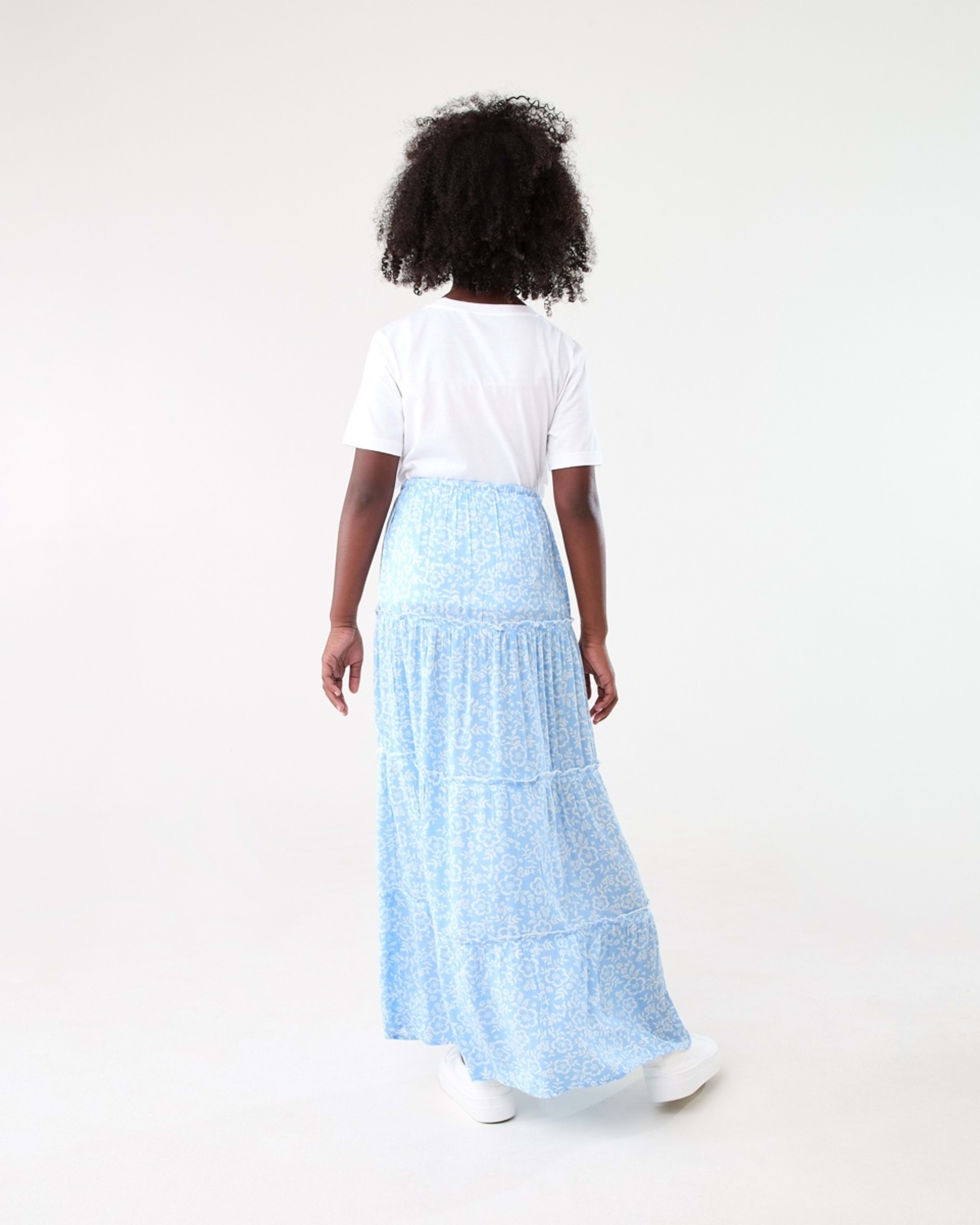 6 Tiered Skirt FLORAL GRACE BELLFLOWER BLUE, 6 of 6