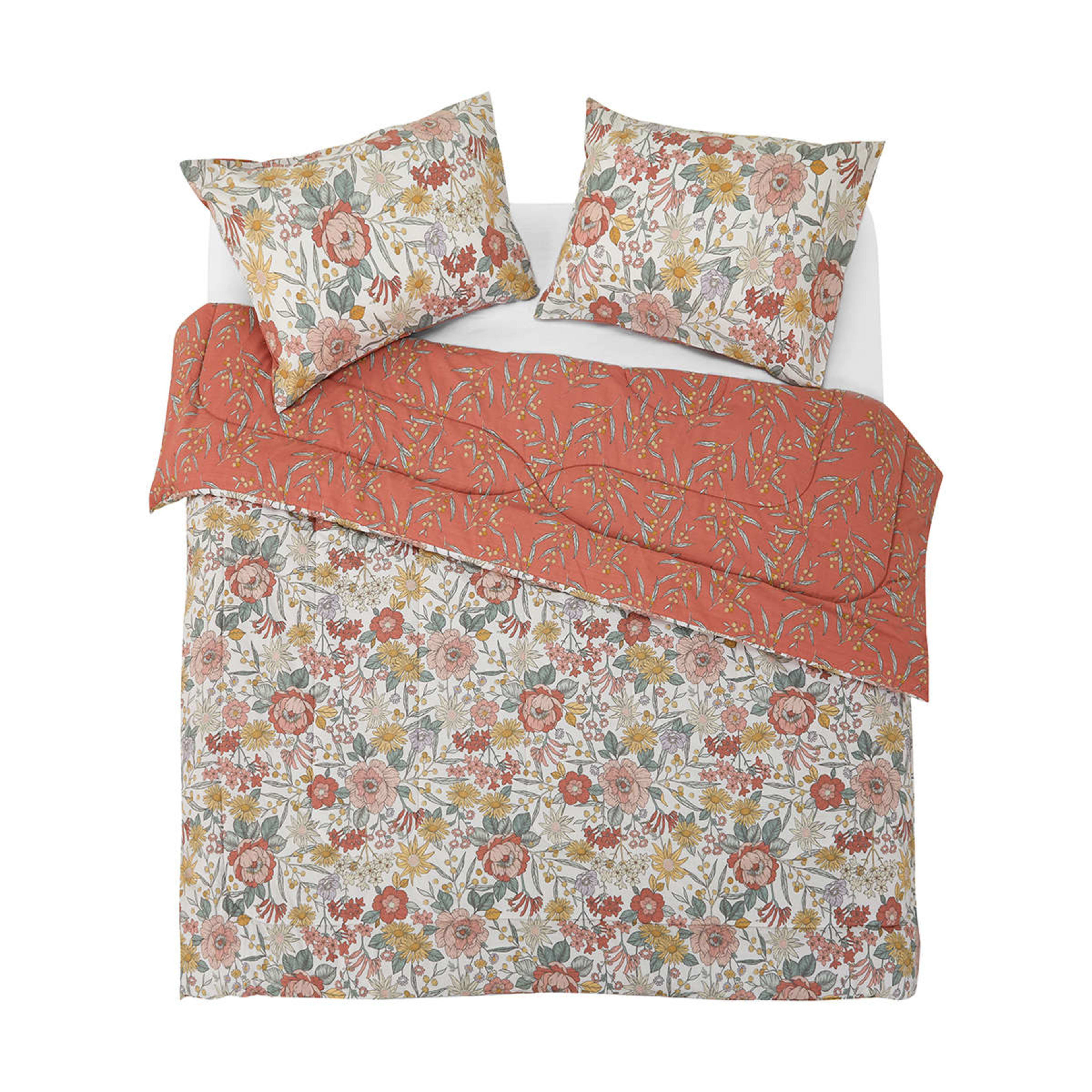 Alice Reversible Comforter Set Queen Bed Kmart