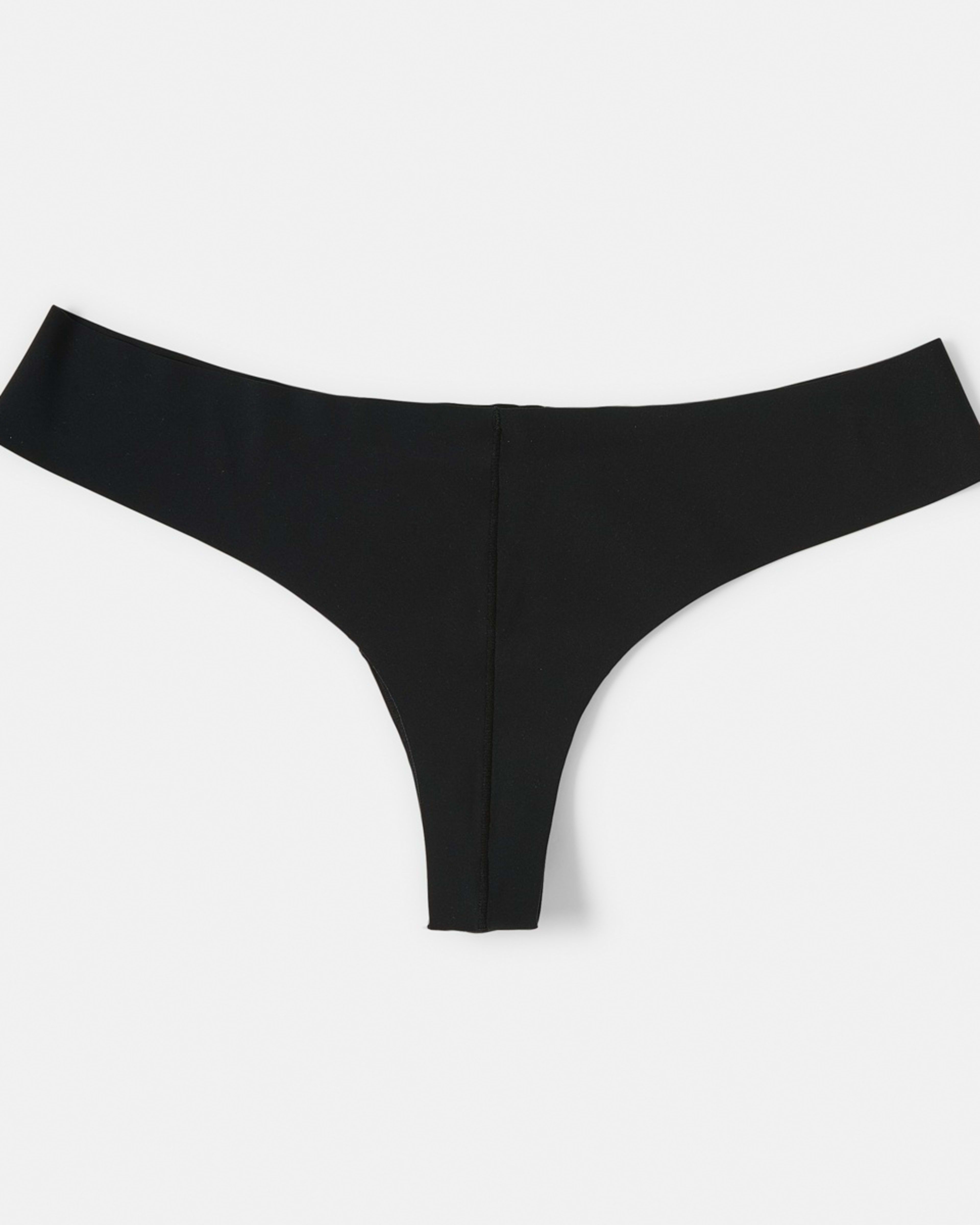 4 3 Pack No Show G-String Briefs BLACK, 4 of 5