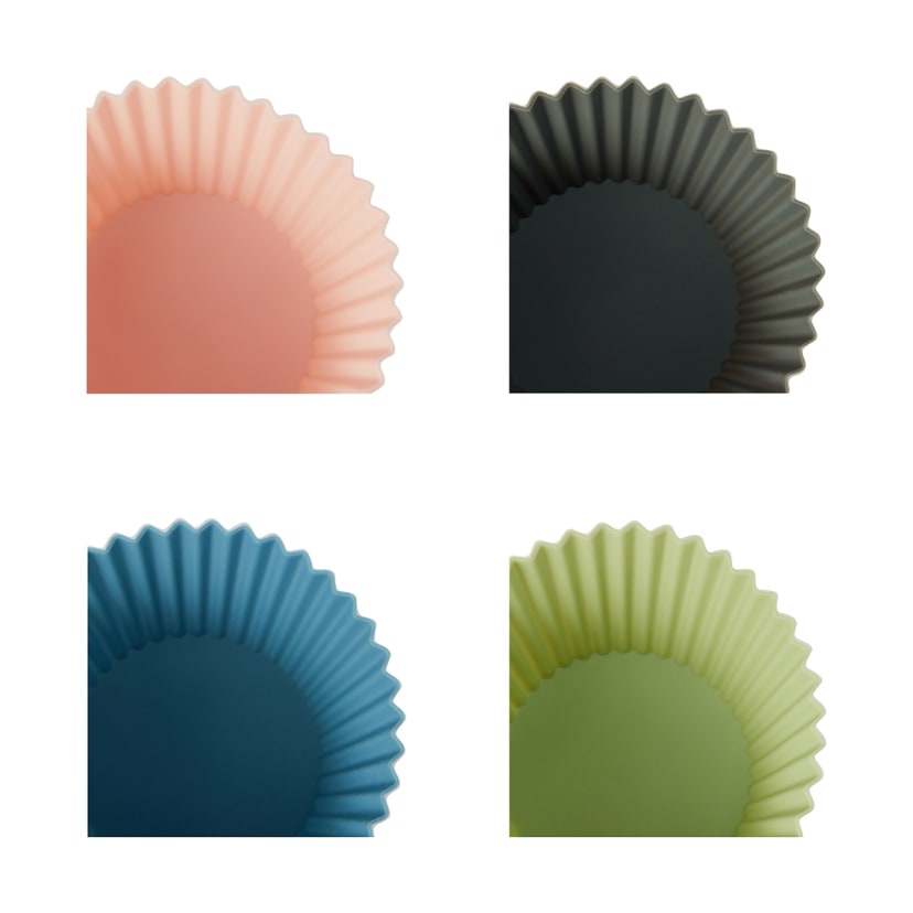 6 Pack Silicone Cupcake Liners Assorted Kmart