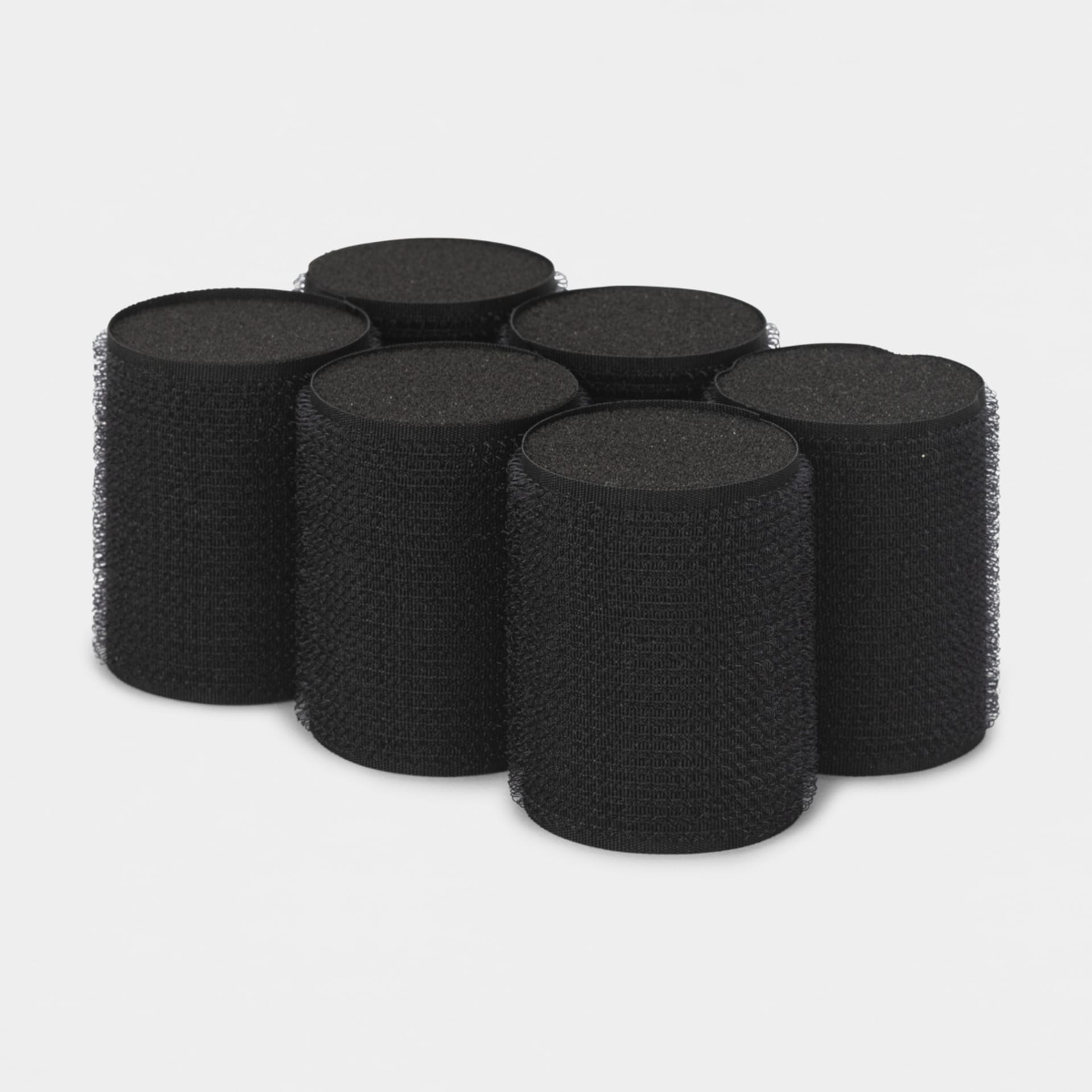 6 Pack Soft Sleep In Rollers Black Kmart