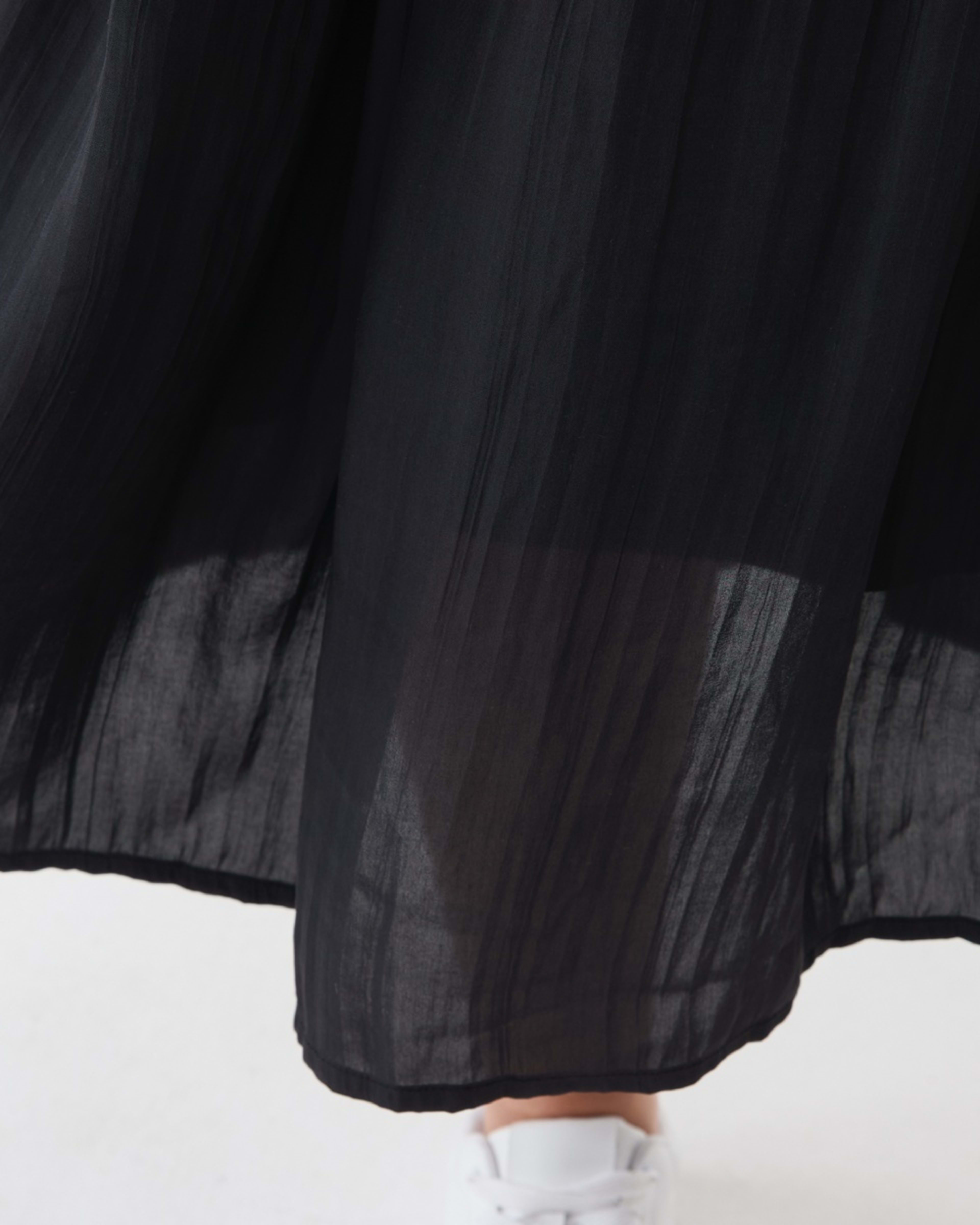5 Crinkle Maxi Skirt BLACK, 5 of 5