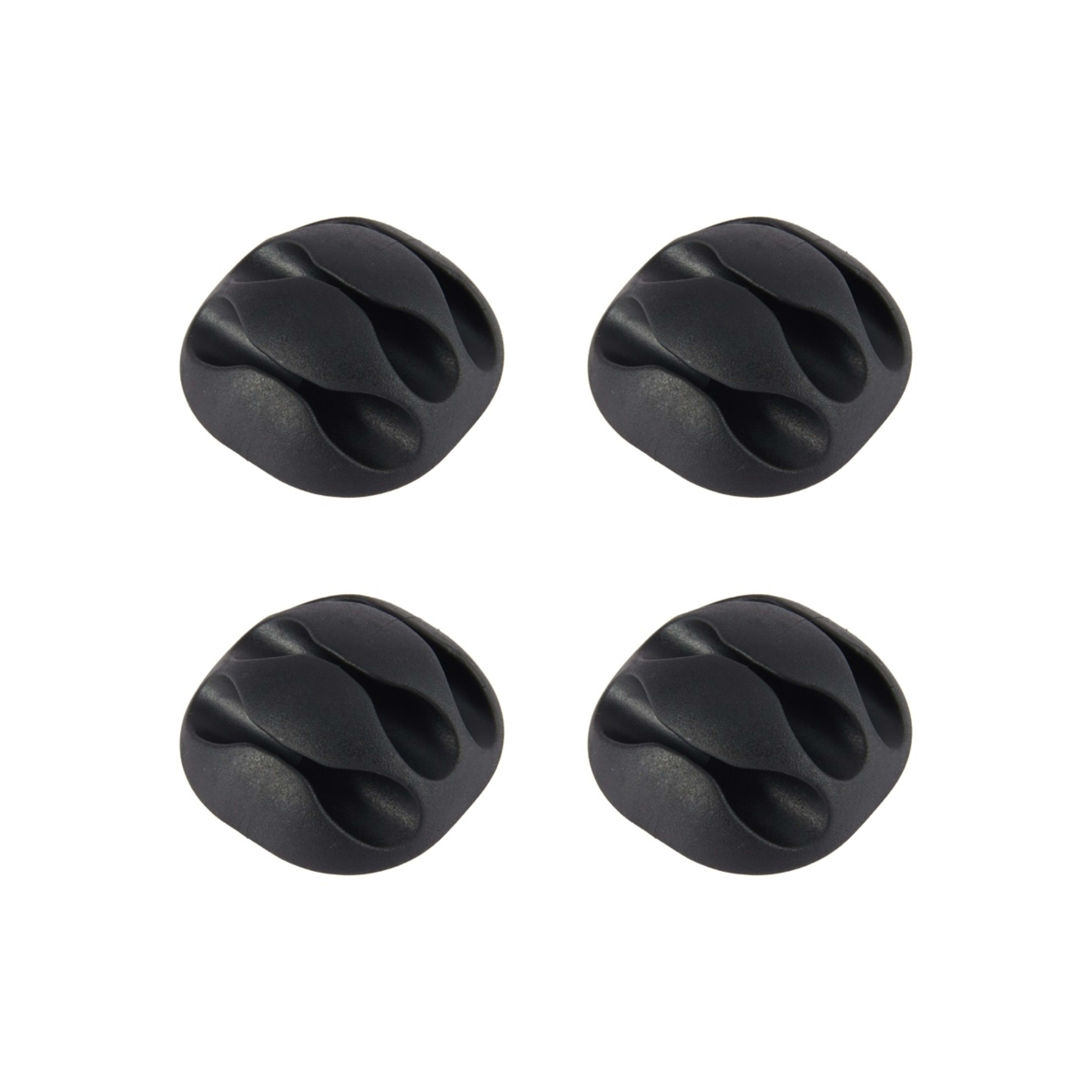 3 16 Pack Cable Tidy - Black, 3 of 8