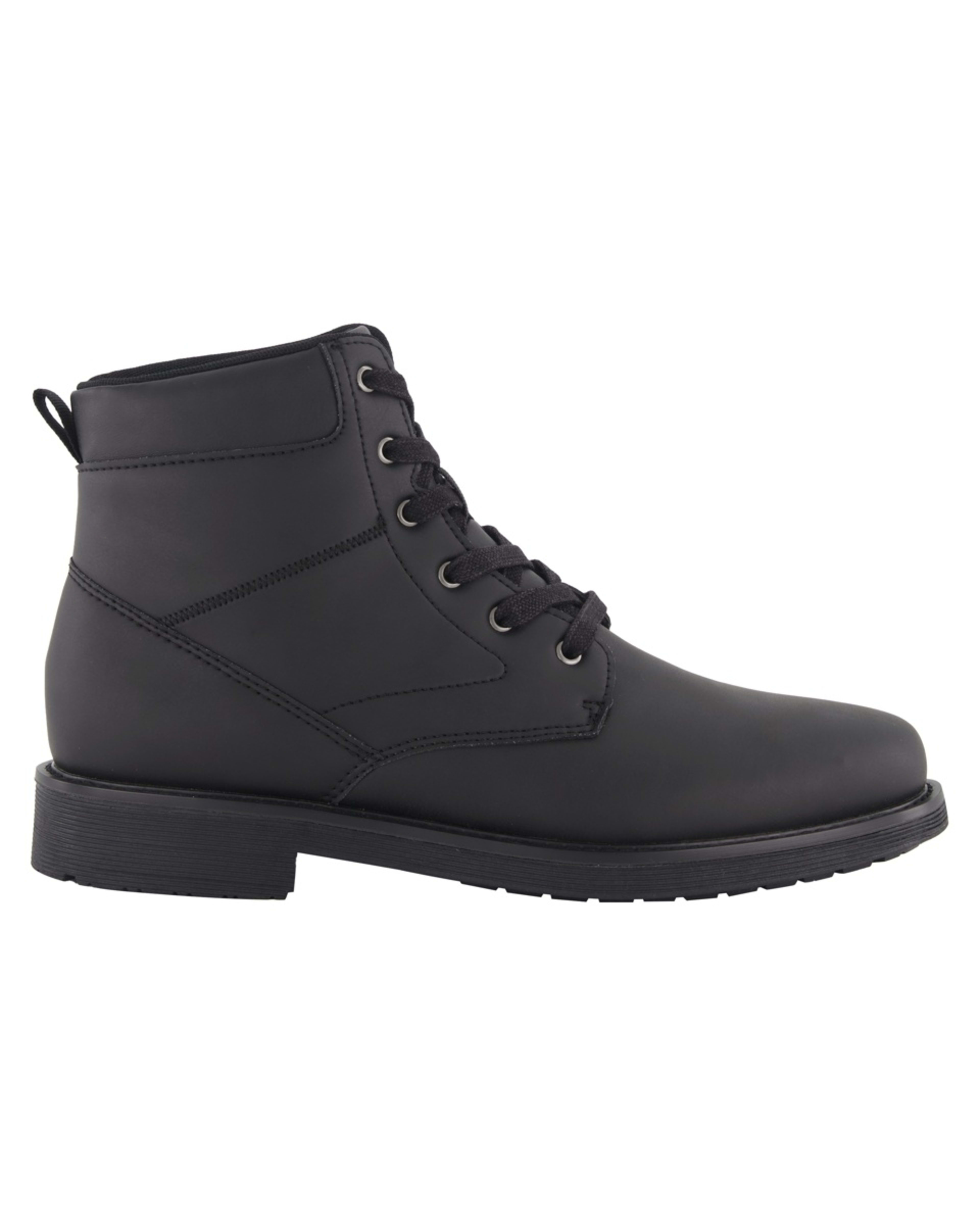 1 Padded Collar Boots Black