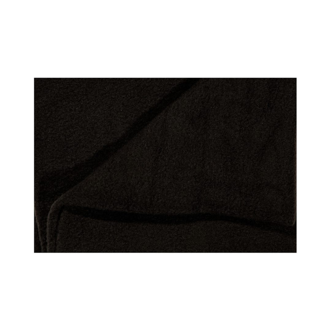 Polar Fleece Throw Black Kmart