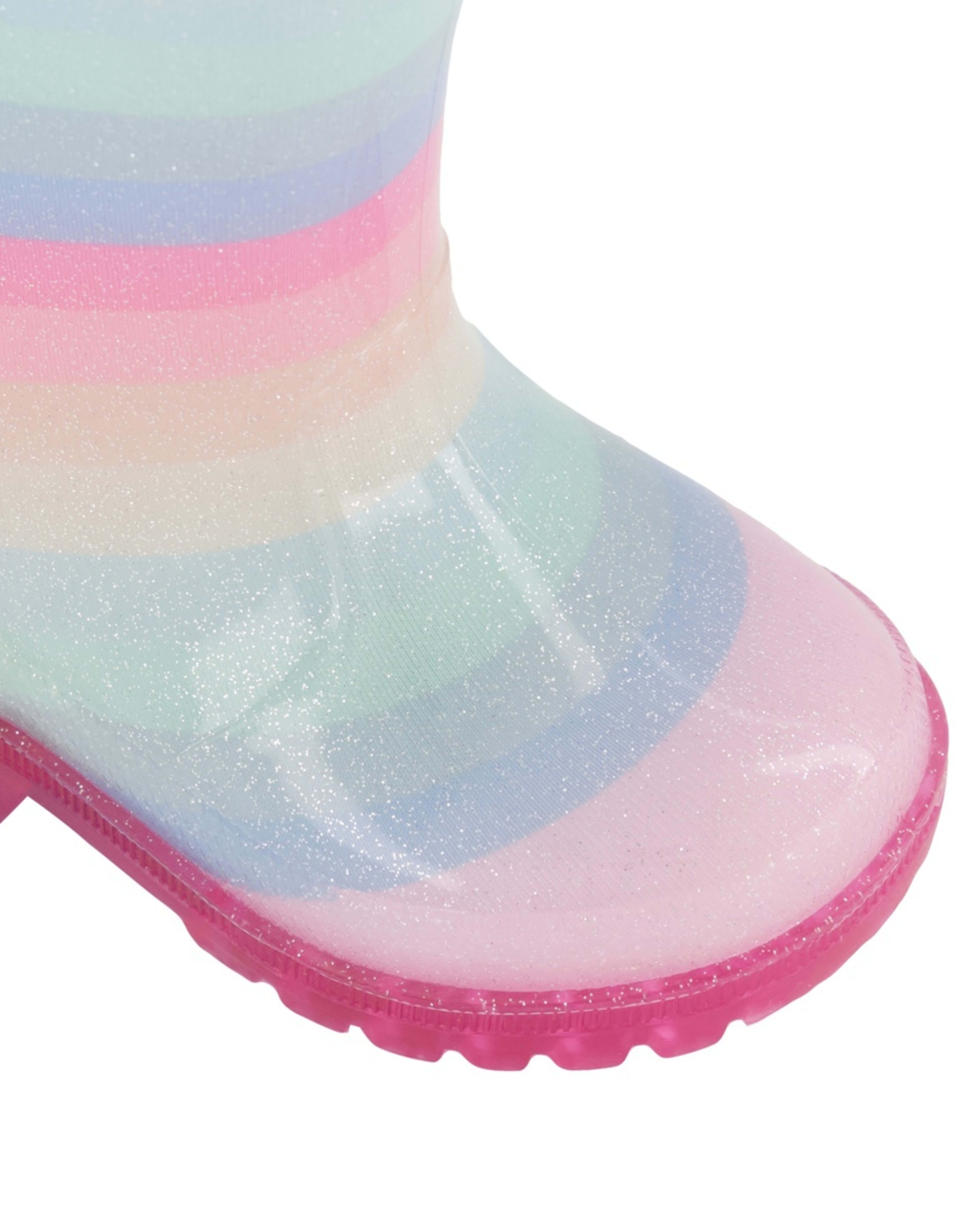 4 Baby Light Up Rainboots Rainbow Ombre, 4 of 5