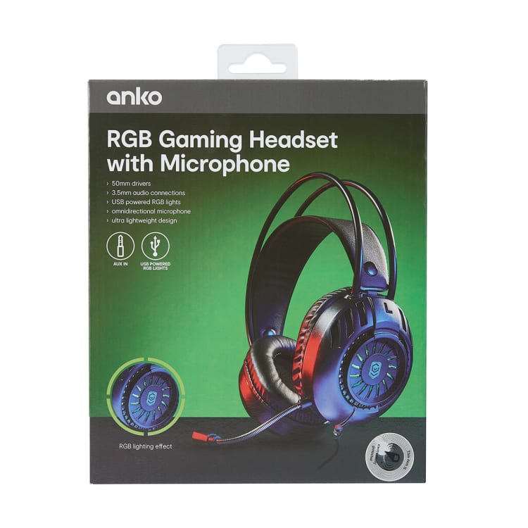 Gaming Headset with Microphone Kmart